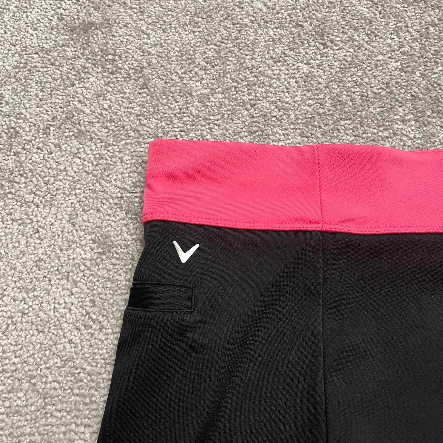 Callaway VINTAGE Callaway Skort Skirt Womens XL Black Pink Tennis Golf Stretch Pocket Size 40" / US 18 - 5 Thumbnail