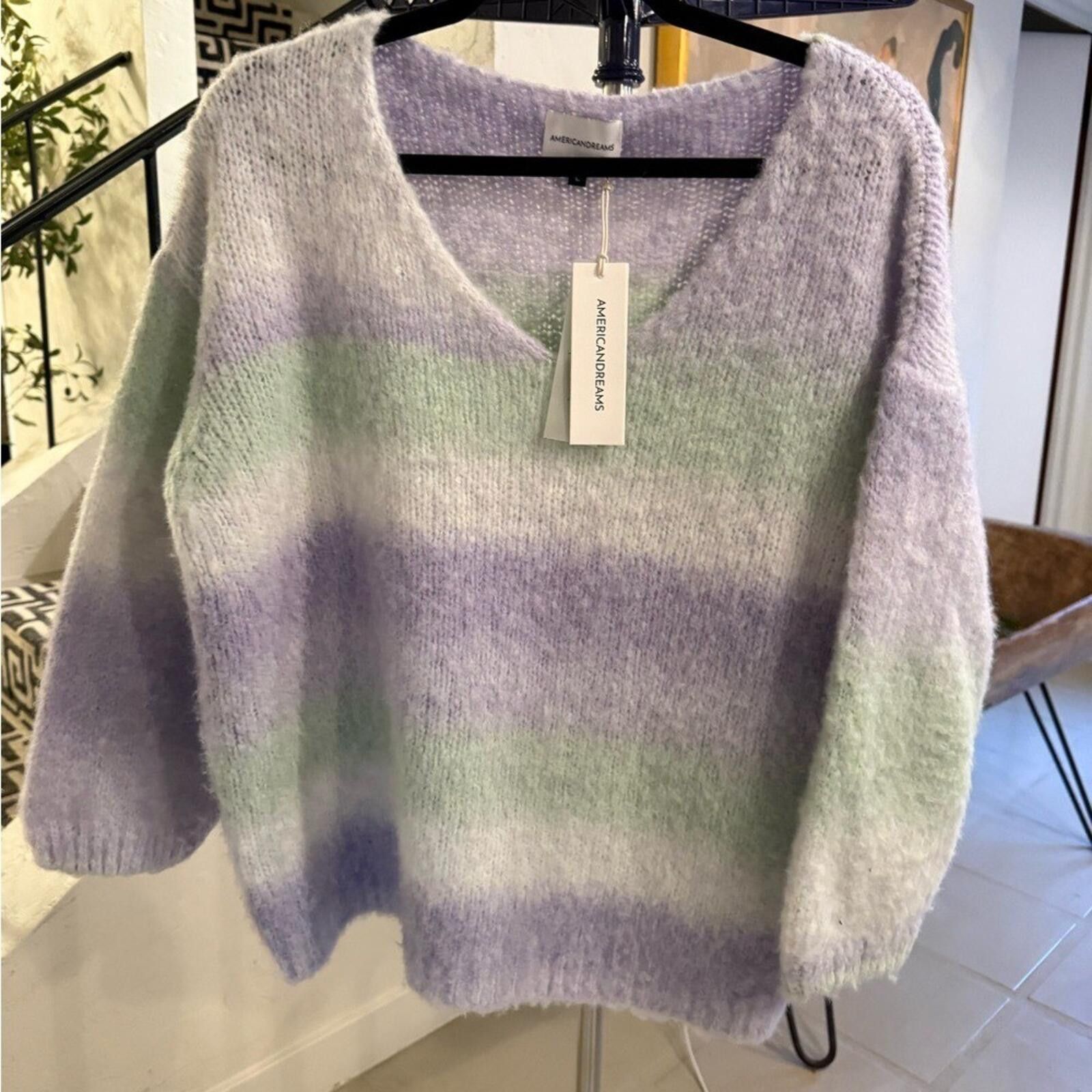 Other American Dreams Sophia Ombre Sweater L Denmark Italy Knit Size L / US 10 / IT 46 - 4 Thumbnail