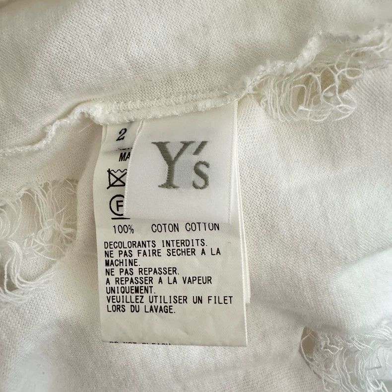 Y's Y's Loose ripped T-shirt Size US M / EU 48-50 / 2 - 7 Thumbnail