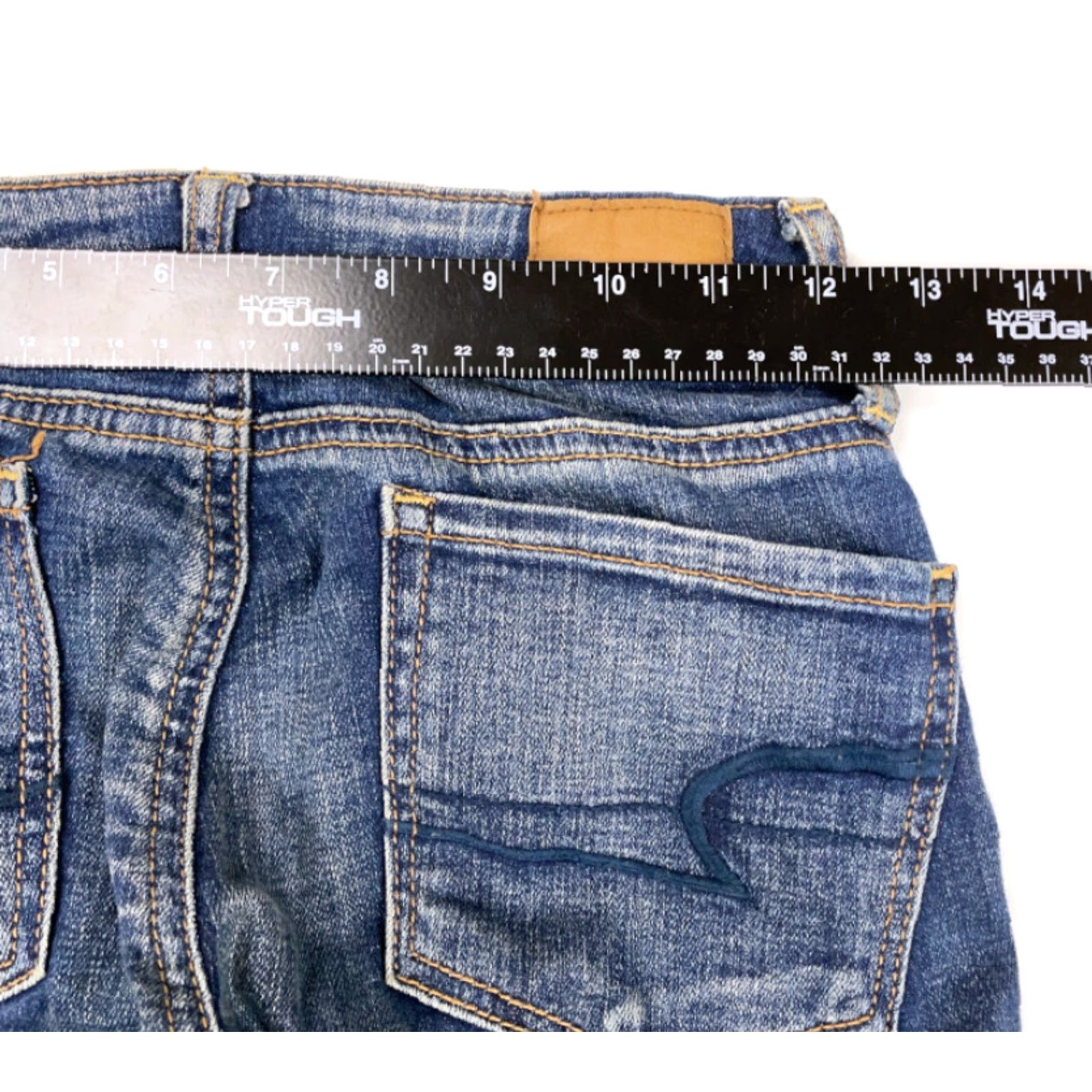 American Eagle Outfitters American Eagle Outfitters Jeans Skinny Womens 00 Blue Denim Stretch 5-Pocket Design Slim Fit Inseam 29 in Low Rise 6.5-8.5 in Distressed Size 24" / US 00 / IT 34 - 6 Thumbnail