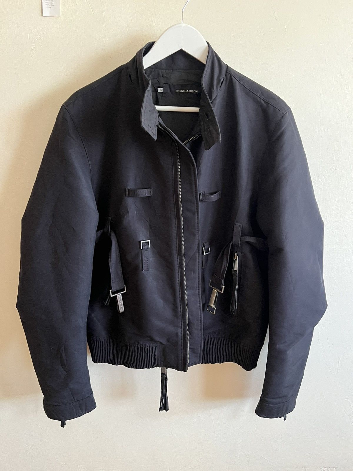 Dsquared2 RARE DSQUARED TACTICAL HARNESS BUCKLE HOODED BOMBER JACKET 🚀 Size US L / EU 52-54 / 3 - 5 Thumbnail