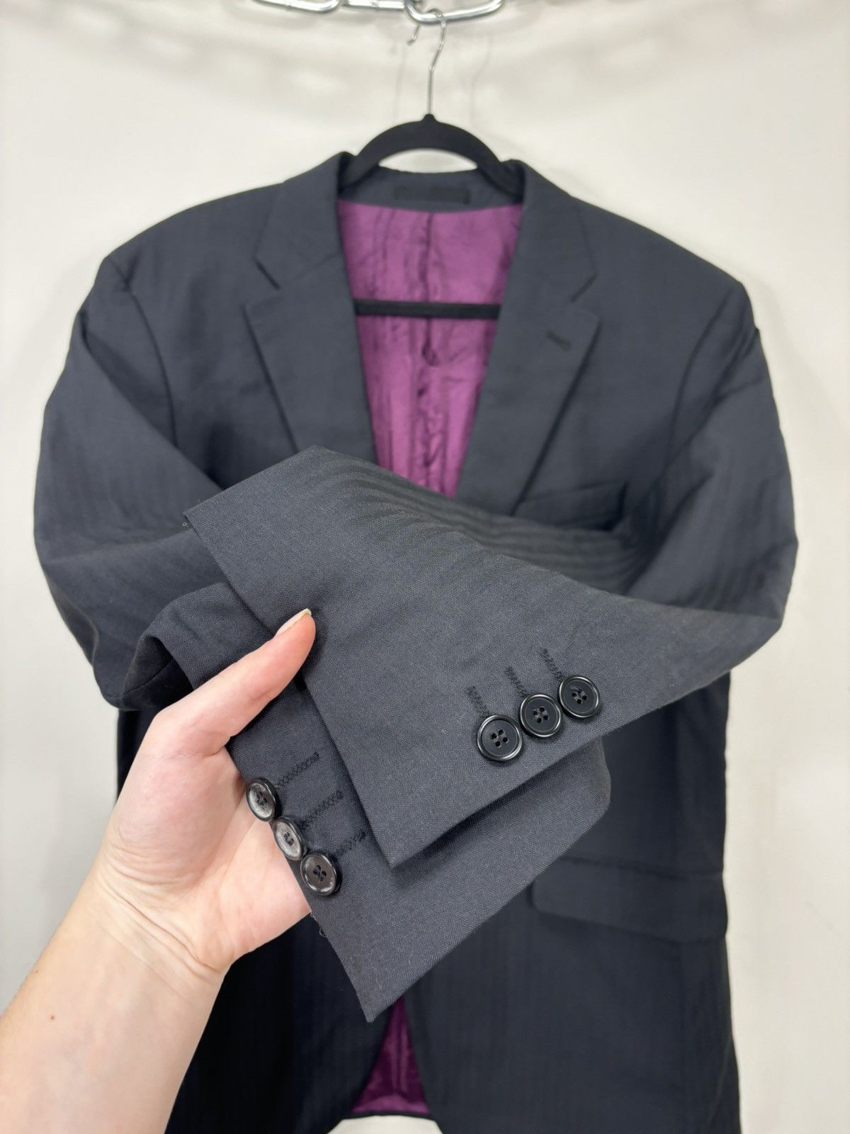 Kenzo Kenzo Homme 2-Button Formal Luxury Wool Blazer Jacket Size 46R - 10 Thumbnail