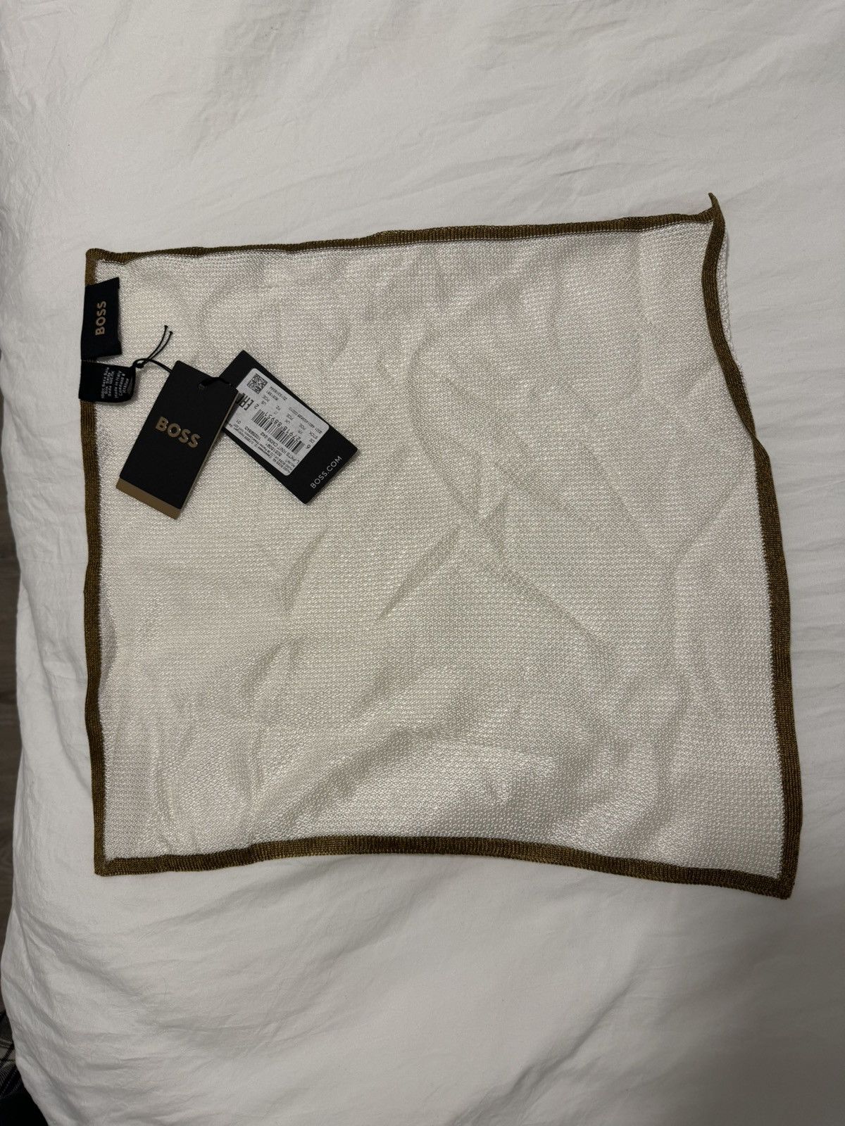 Hugo Boss Silk Pique Pocket Square Size ONE SIZE - 3 Thumbnail