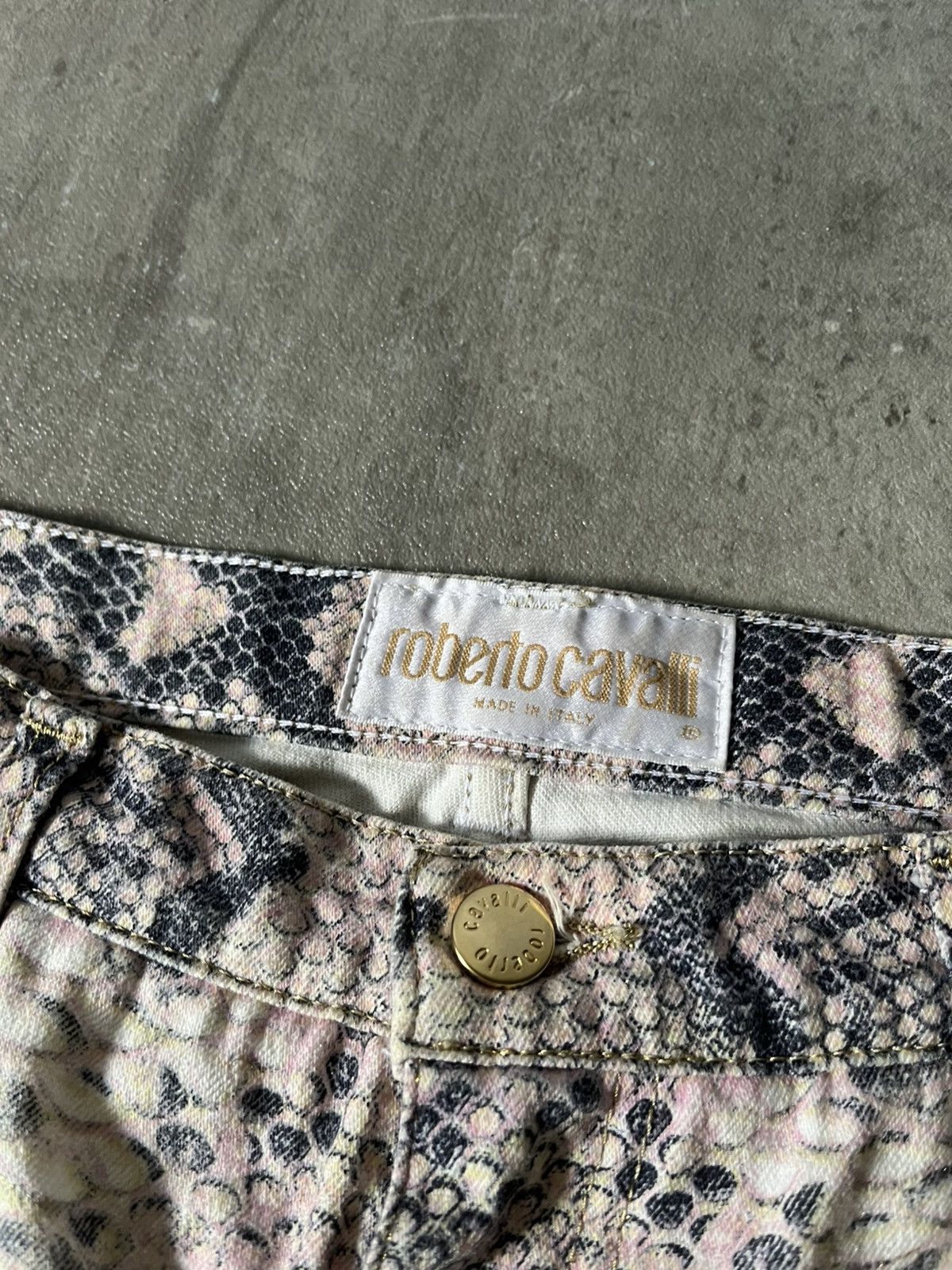 Roberto Cavalli Roberto Cavalli A/W 2002 Python effect pants very rare Size US 30 / EU 46 - 9 Thumbnail