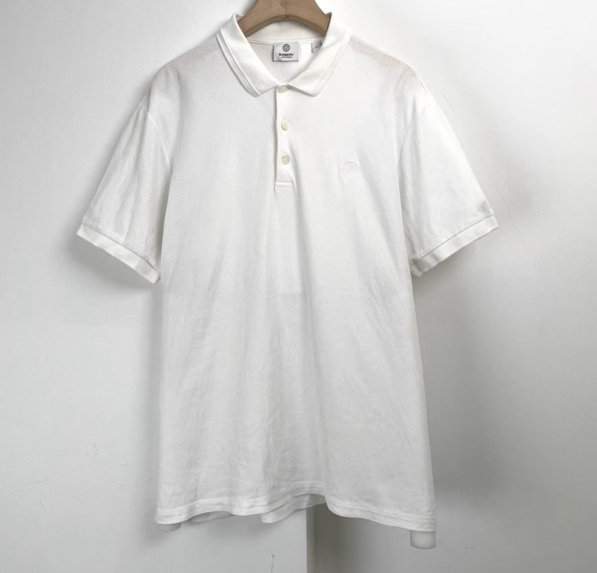 Burberry Burberry Logo Embroidered Short Sleeve Polo Shirt K12 Size US XXS / EU 40 - 1 Thumbnail
