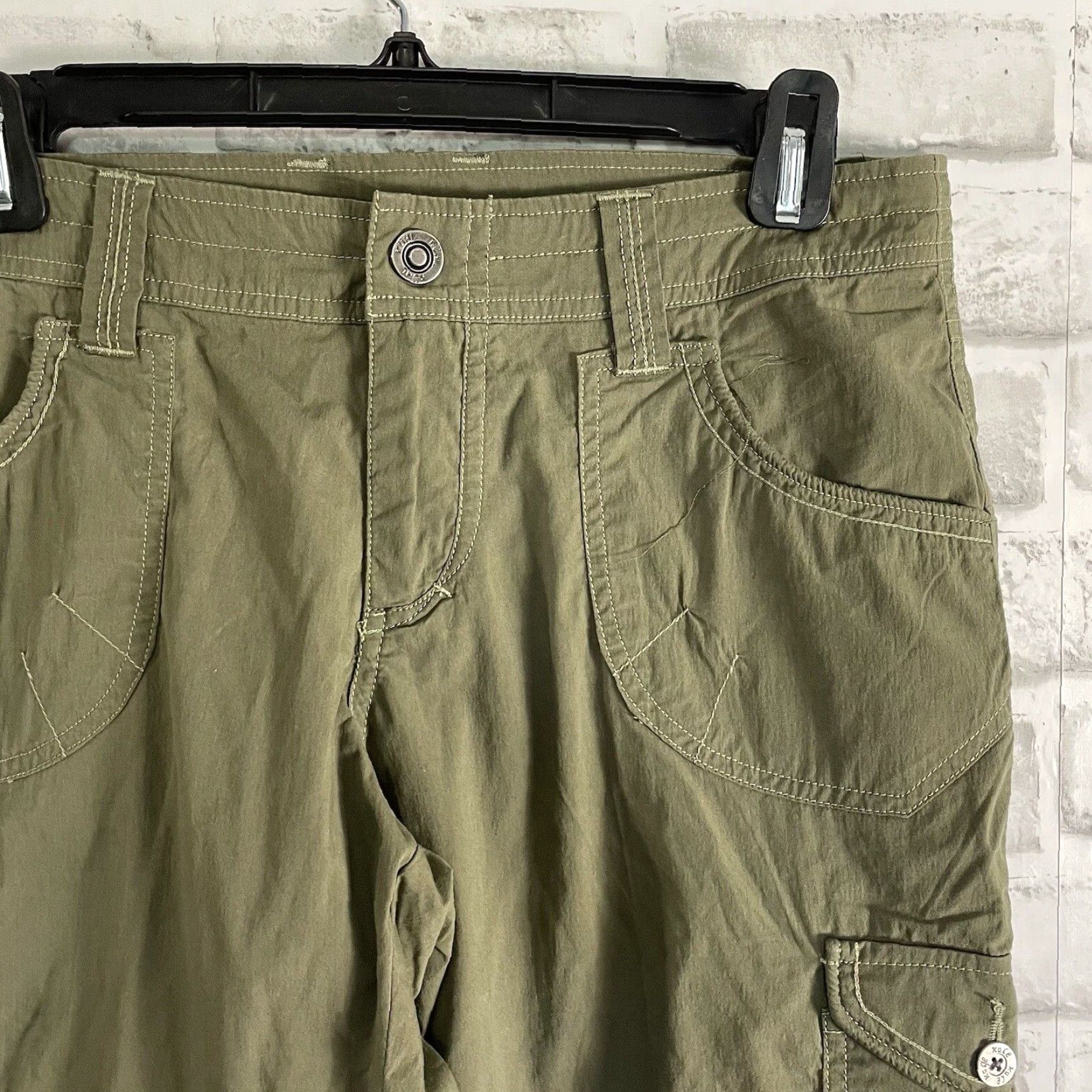 Vintage Kuhl Women's Green Athletic Cargo Capri Pants Size 6 Size ONE SIZE - 2 Thumbnail