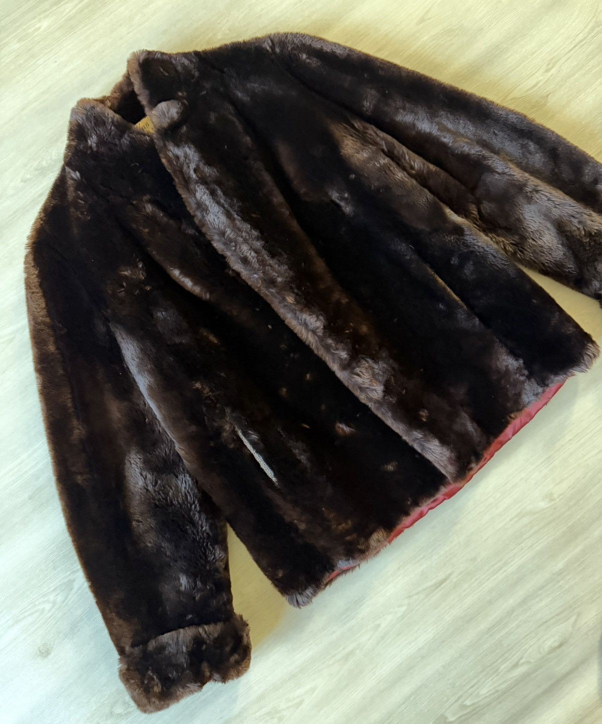Vintage Vintage 50s Nan’s Furs Mouton Fur Coat Short Sz S/M Brown Size S / US 4 / IT 40 - 3 Thumbnail
