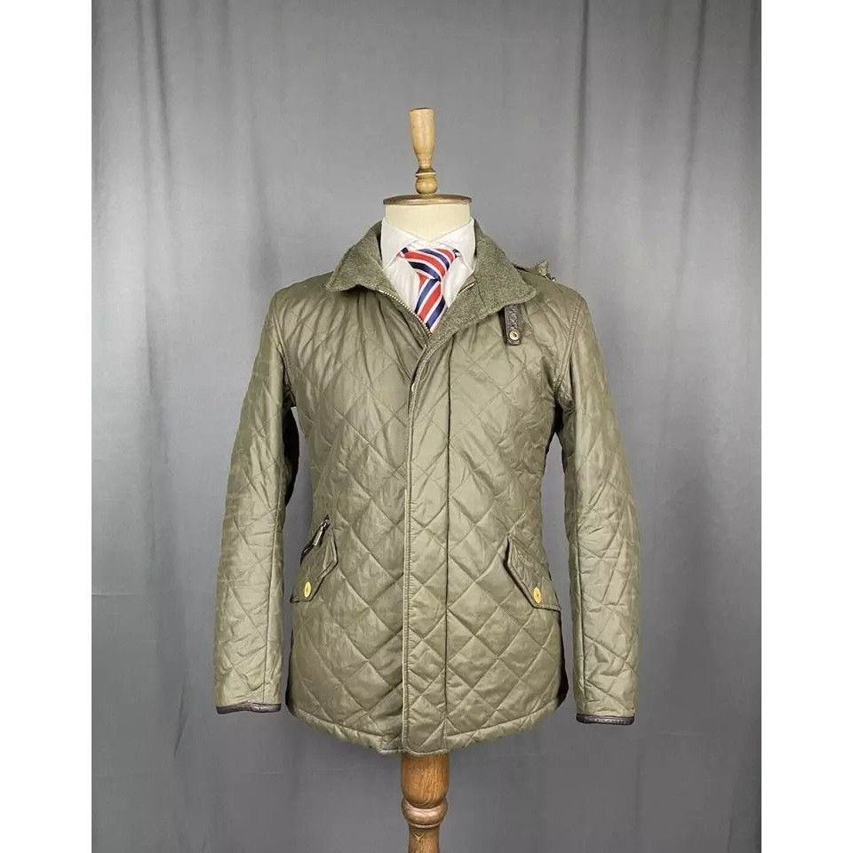Barbour Barbour Greatcoat Men's Green Insulated Quilted Jacket Size Size US S / EU 44-46 / 1 - 1 Thumbnail