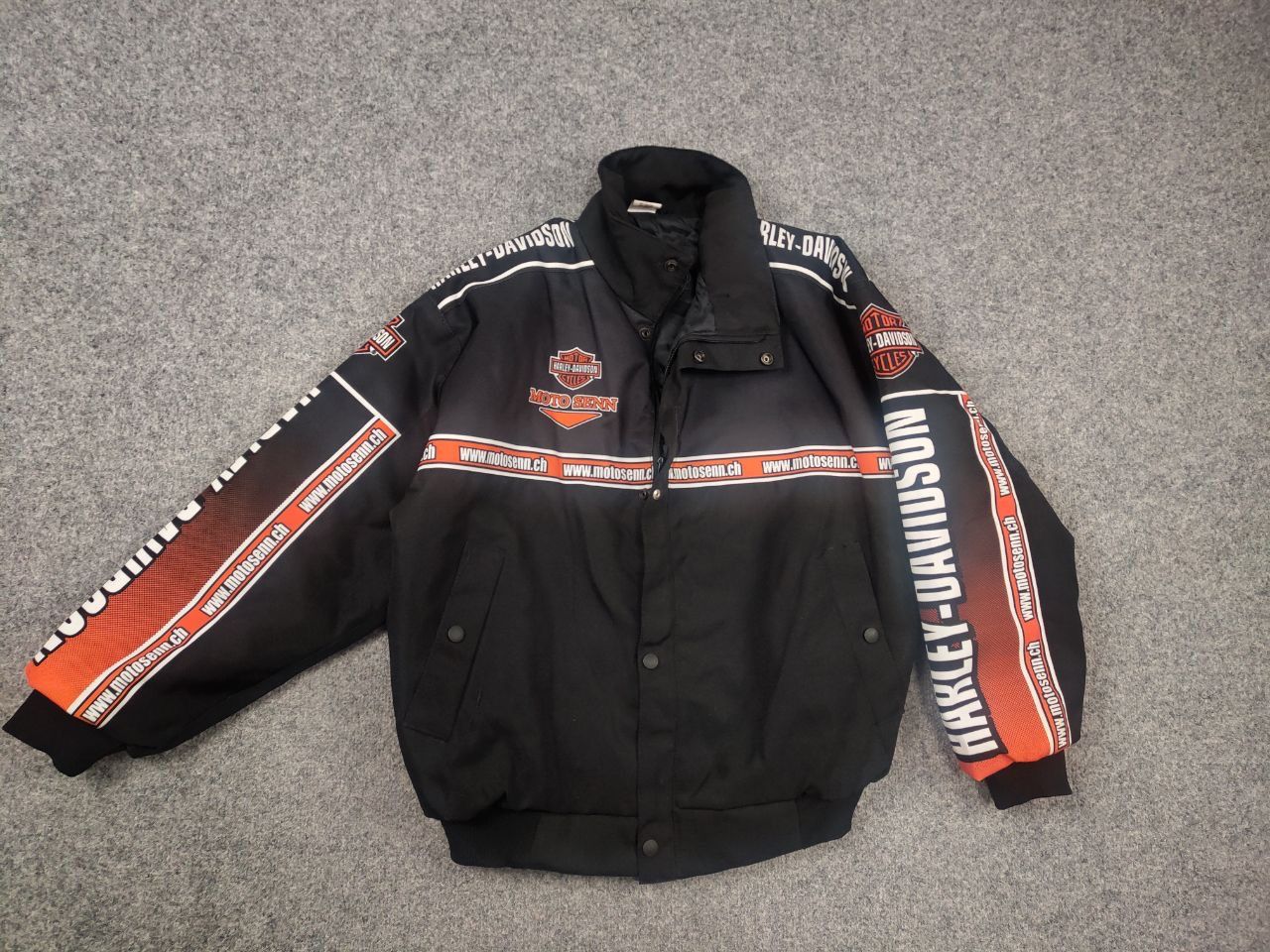 Harley Davidson Vintage Harley Davidson Racing Jacket Bomber Moto Bike Y2K Size US S / EU 44-46 / 1 - 3 Thumbnail