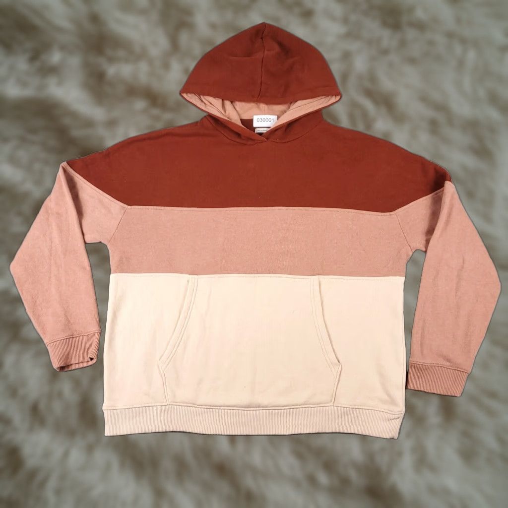 American Eagle Outfitters American Eagle Womens Small Peach Beige Oversized Hoodie Sweater Size S / US 4 / IT 40 - 1 Thumbnail
