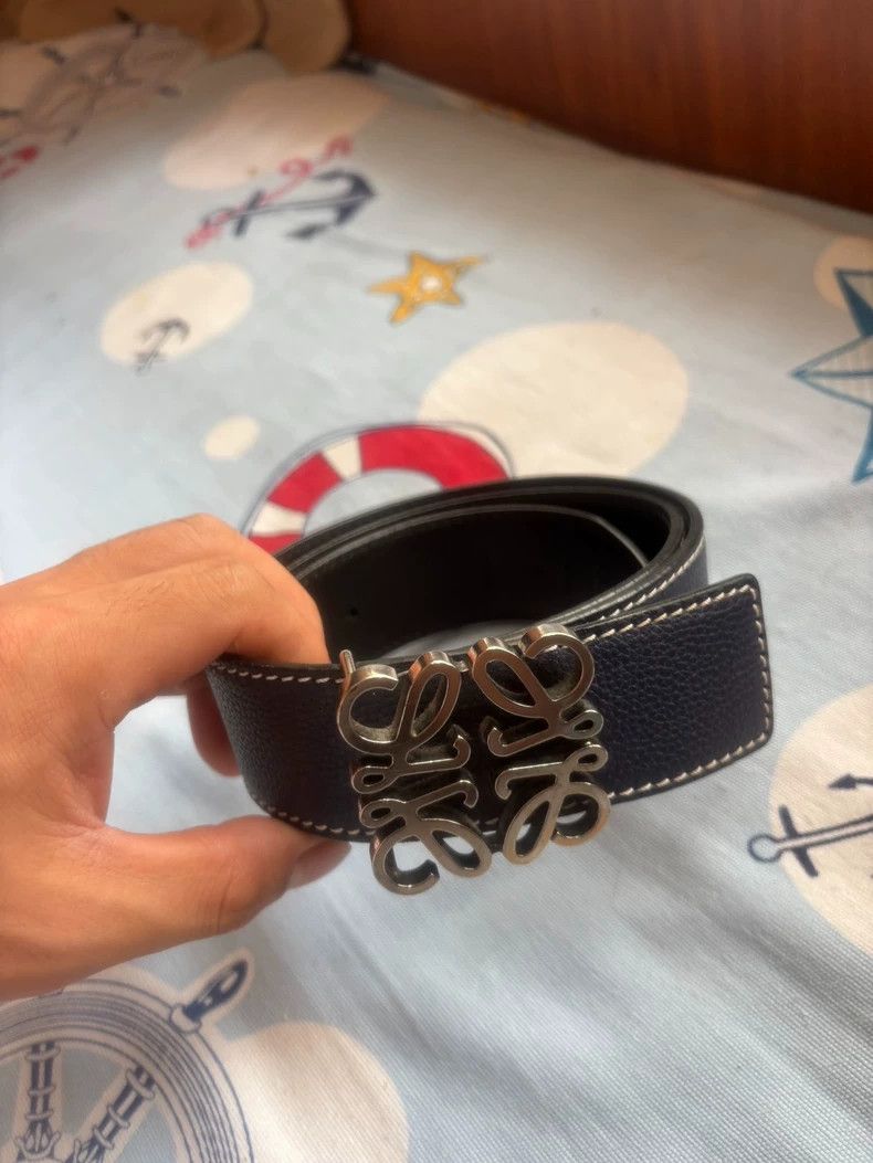 Loewe LOEWE size 85 Navy Blue Belt, Size ONE SIZE - 4 Thumbnail