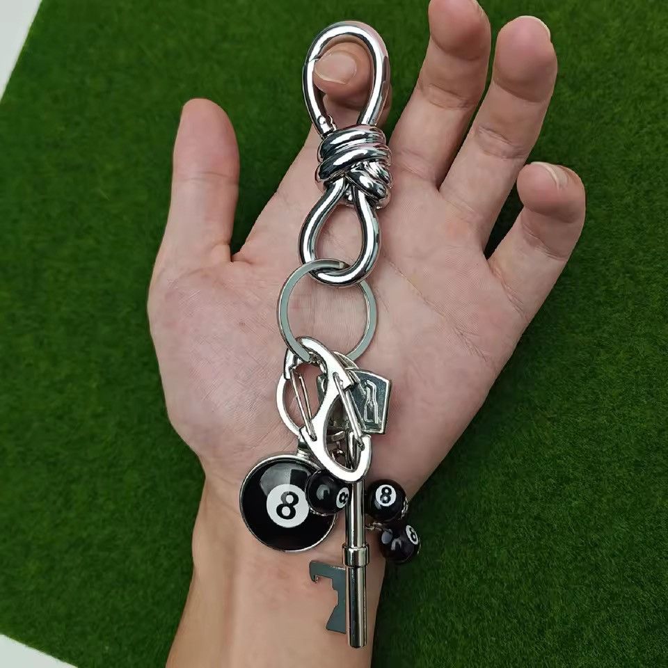 Other Twists Carabiner Bottle Opener Black 8 Backpack Keychain Size ONE SIZE - 2 Thumbnail