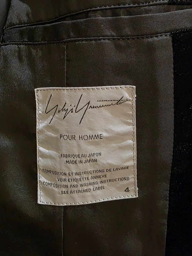 Yohji Yamamoto Yohji Yamamoto size 4 03aw black velvet blazer Size 38R - 6 Thumbnail