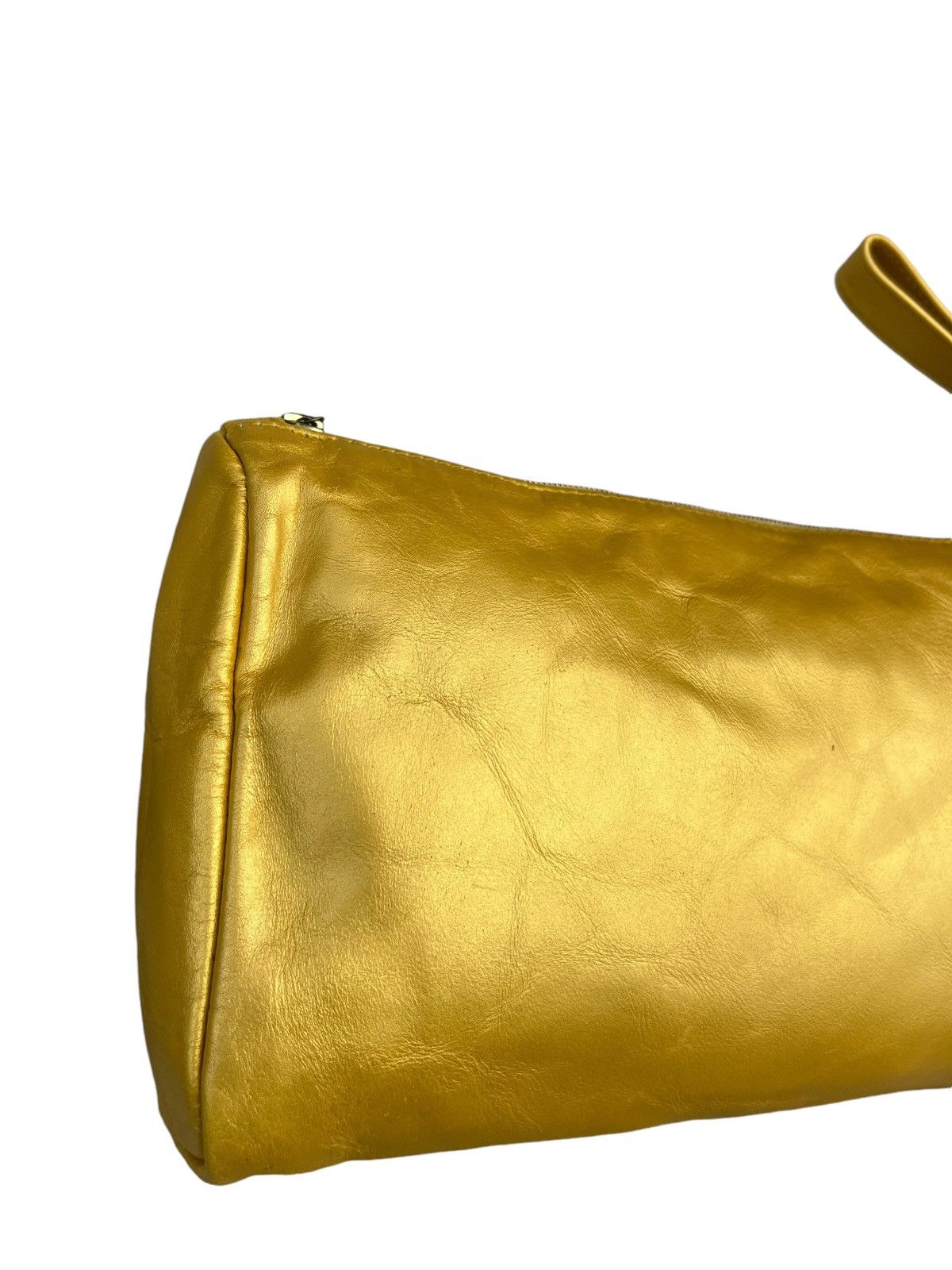 A.P.C. Vintage A.P.C. Patina Leather Yellow Gold Clutch Bag Size ONE SIZE - 7 Thumbnail