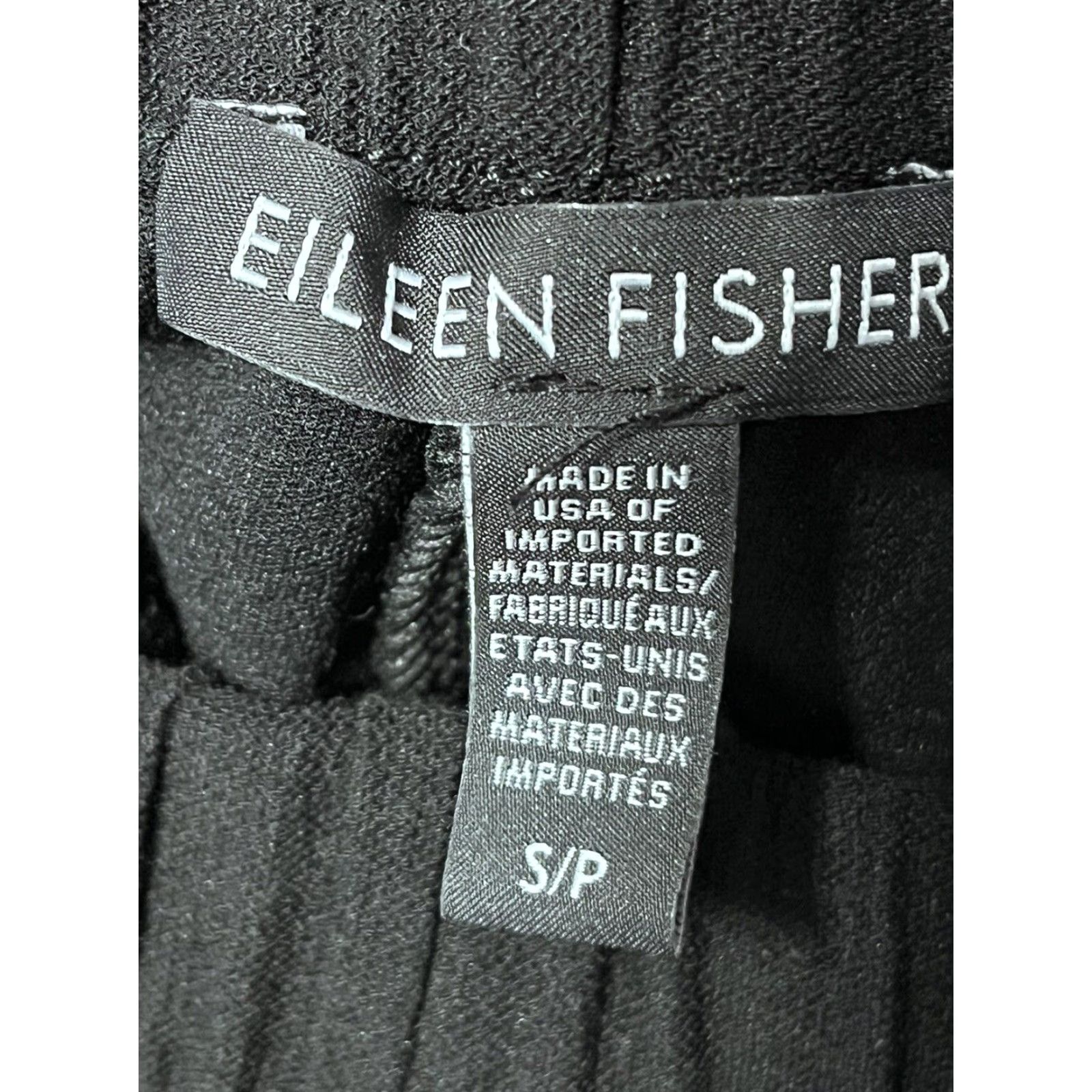 Eileen Fisher Eileen Fisher Women's Wide Leg Crop Pants Sz Small Black Viscose Blend Casual Summer Spring Fall Winter Size 28" / US 6 / IT 42 - 4 Thumbnail