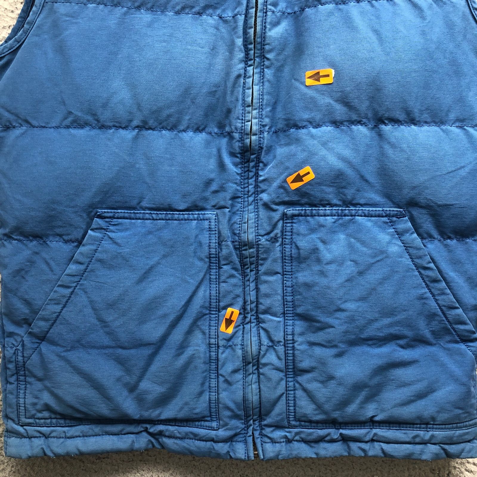 Lucky Brand Vintage Lucky Brand Quilted Puffer Vest Jacket Mens S Blue Size US S / EU 44-46 / 1 - 4 Thumbnail