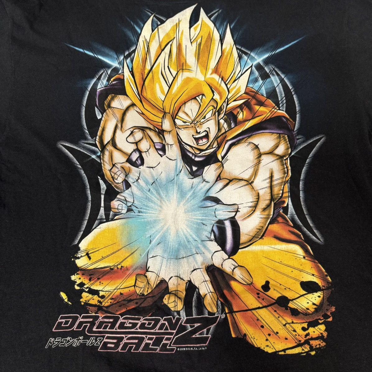 Anime × Japanese Brand × Vintage VINTAGE DRAGONBALL Z DBZ SUPER SAIYAN GOKU TEE BLACK Size US XL / EU 56 / 4 - 3 Thumbnail