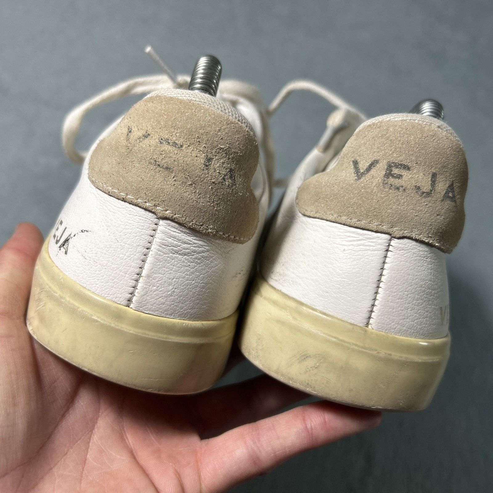 Veja VEJA Esplar T2 LeatherSneakers Ws 9 White Gray Minimalist Size US 9 / IT 39 - 4 Thumbnail