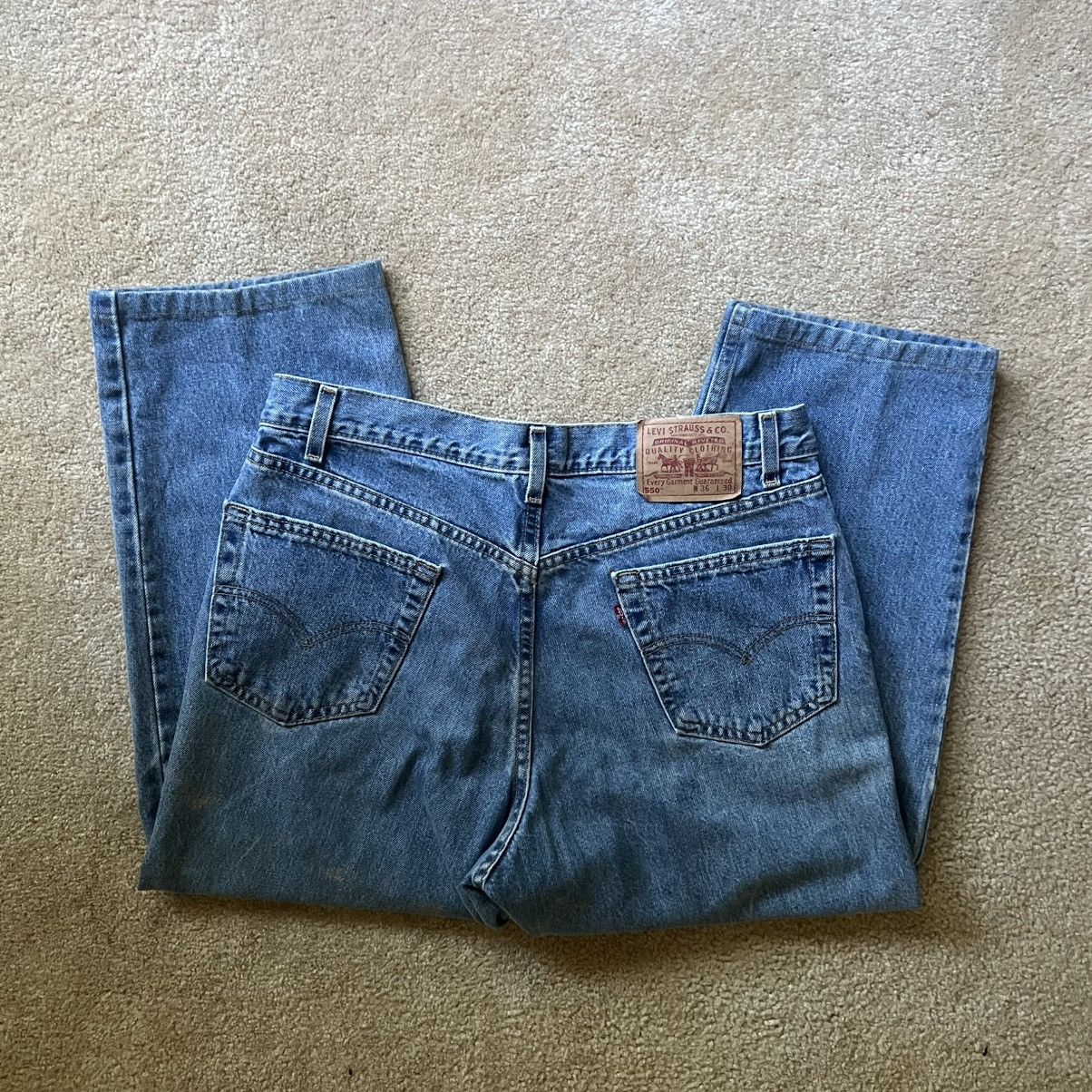 Levi's × Levi's Vintage Clothing Vintage 1999 era Levi's 550 blue denim jeans Size US 36 / EU 52 - 1 Thumbnail