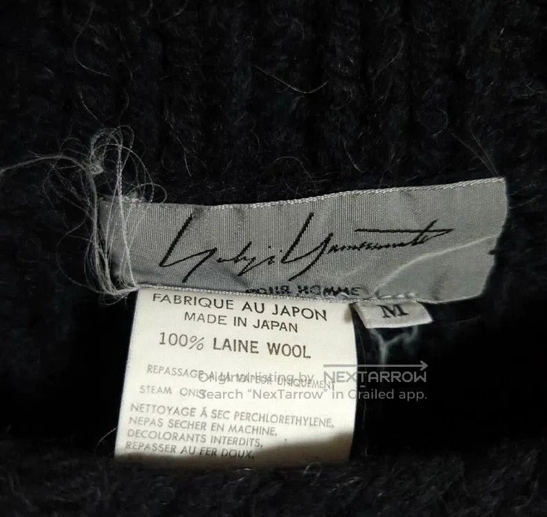 Yohji Yamamoto yohji yamamoto 1993AW outline wool knit sweater. Size US M / EU 48-50 / 2 - 4 Thumbnail