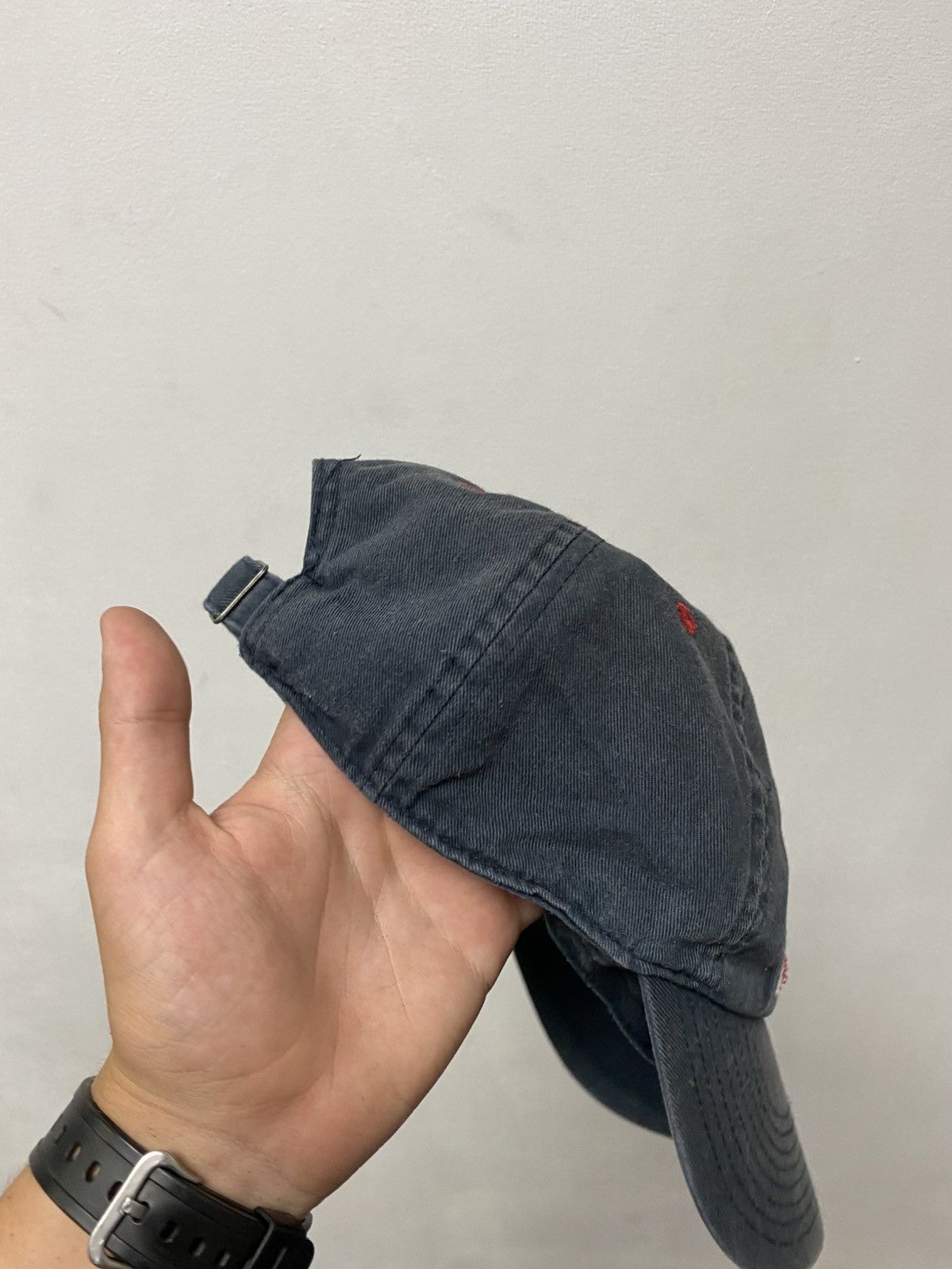 Nike Mens Vintage Nike Cap big logo streetwear y2k rare drill Size ONE SIZE - 4 Thumbnail