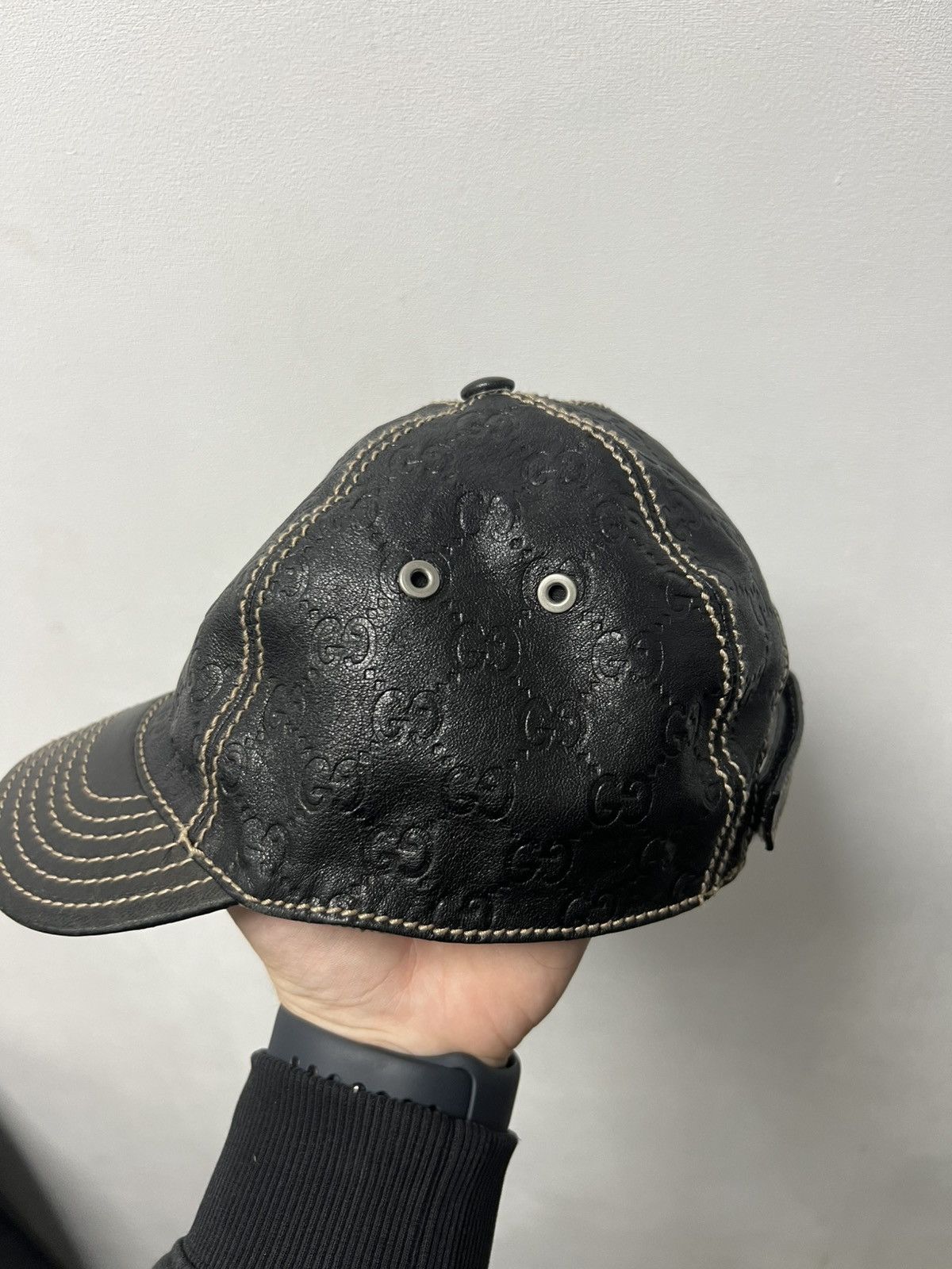 Gucci Vintage Gucci Cap Monogram Size ONE SIZE - 9 Thumbnail