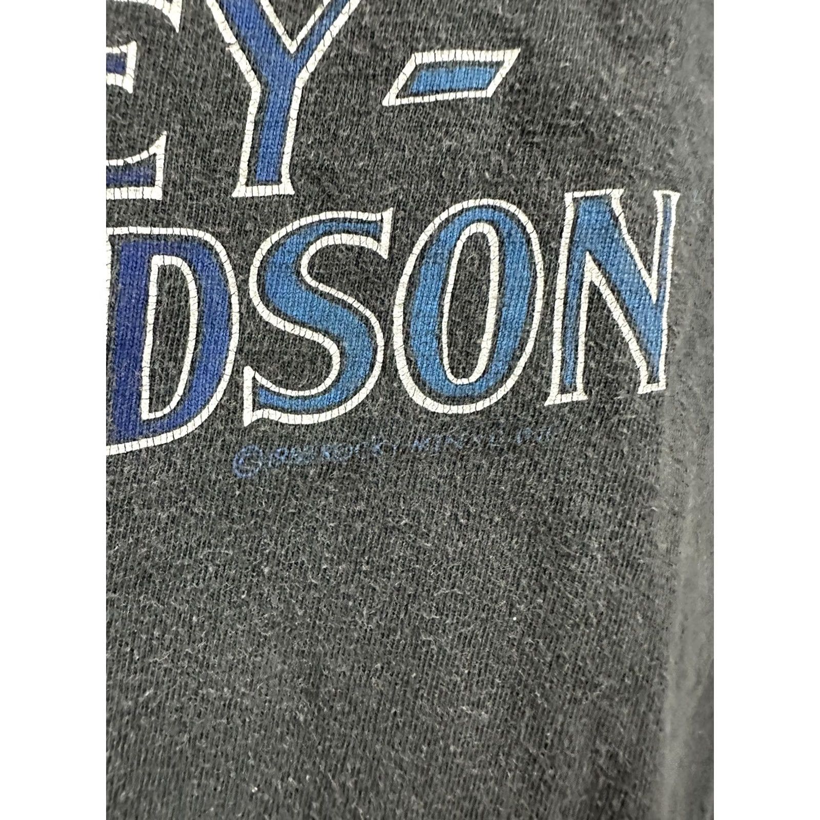 Harley Davidson VINTAGE Harley-Davidson T-Shirt L Adult Black 80s Motorcycle Mens Size US L / EU 52-54 / 3 - 4 Thumbnail