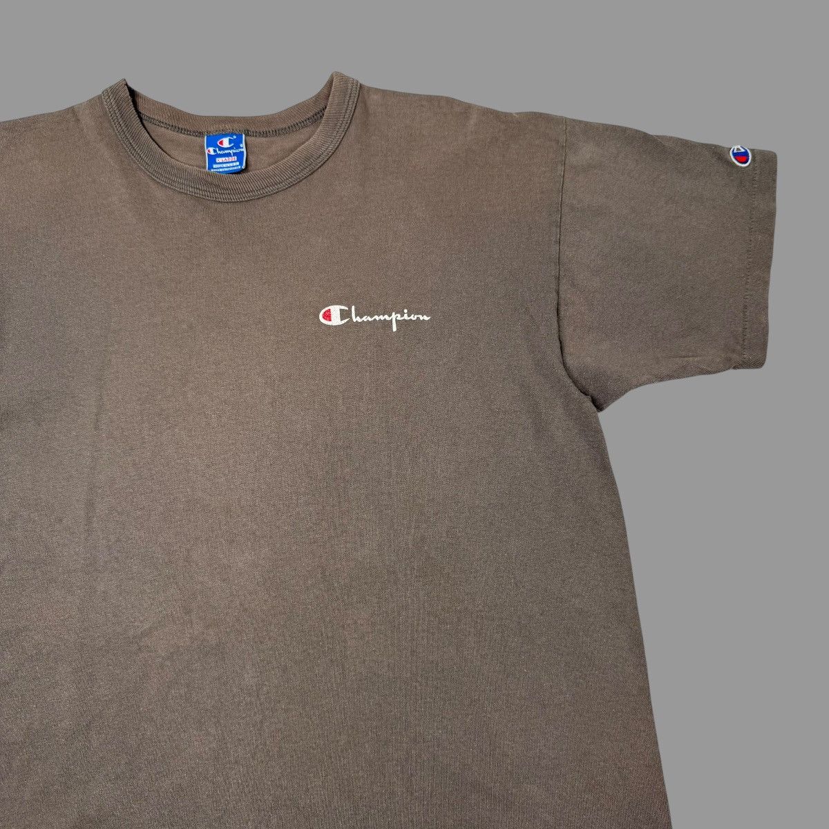 Champion × Vintage Vintage 1990s faded gray champion tshirt Size US XL / EU 56 / 4 - 2 Thumbnail