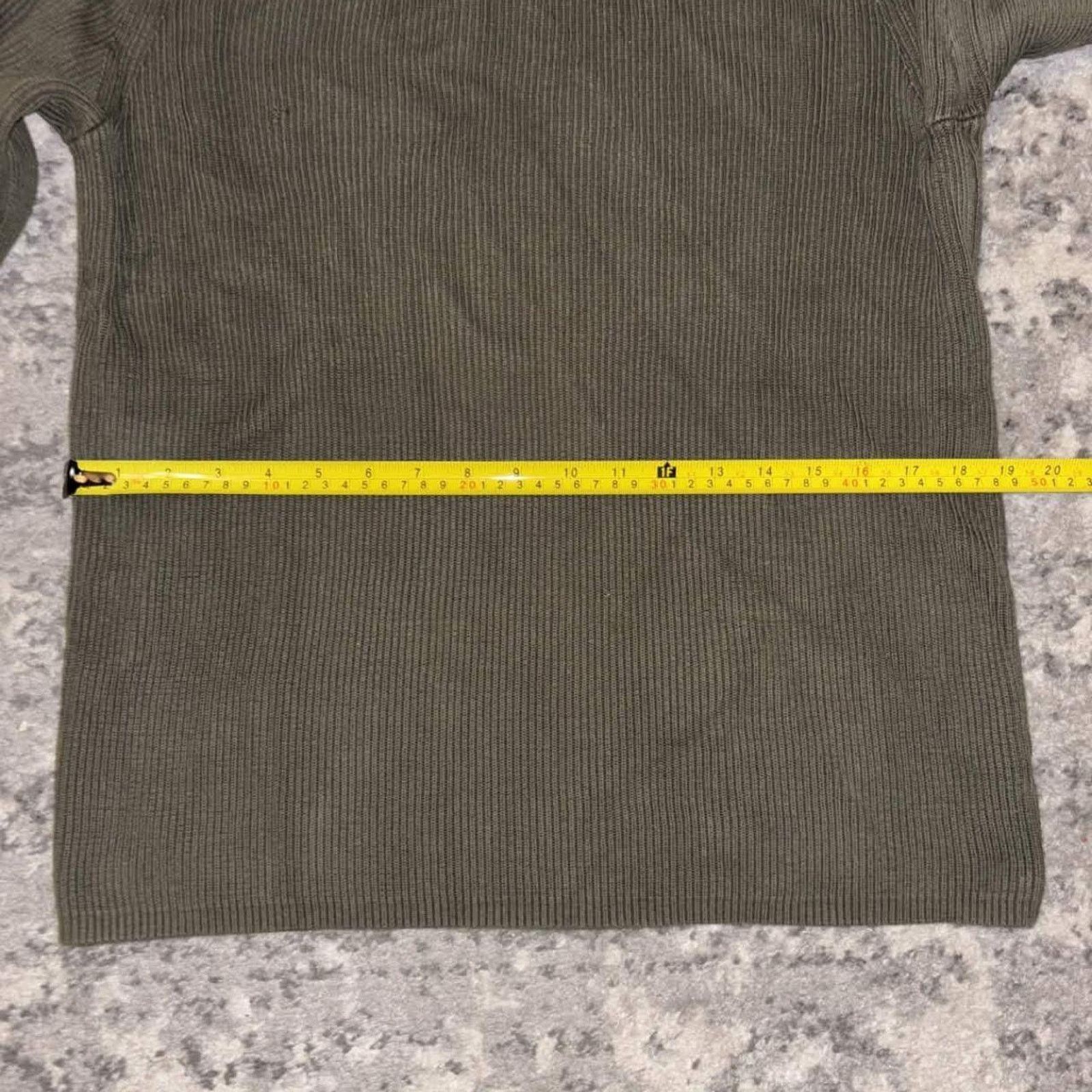 Gap Y2K GAP Olive Green Ribbed Knit Sweater Size US M / EU 48-50 / 2 - 4 Thumbnail