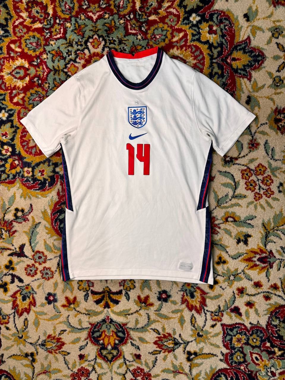 Nike 2020-21 England Nike Home Shirt #14 Phillips Soccer Jersey Size US M / EU 48-50 / 2 - 1 Thumbnail