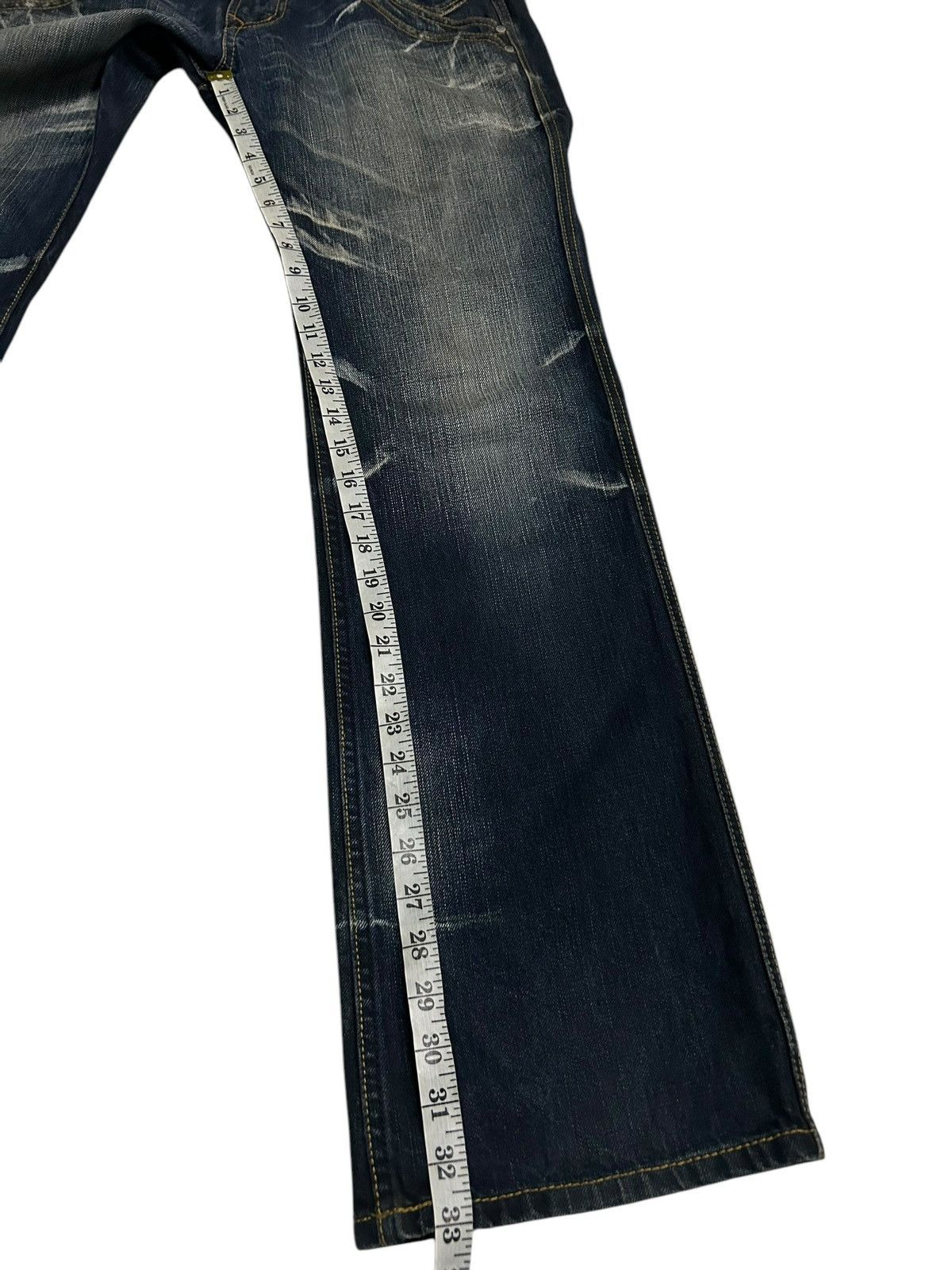 If Six Was Nine × Le Grande Bleu (L.G.B.) × Nicole Club Nicole Club For Men Rare Double Waist Punk Style Denim Jeans Size US 32 / EU 48 - 22 Thumbnail