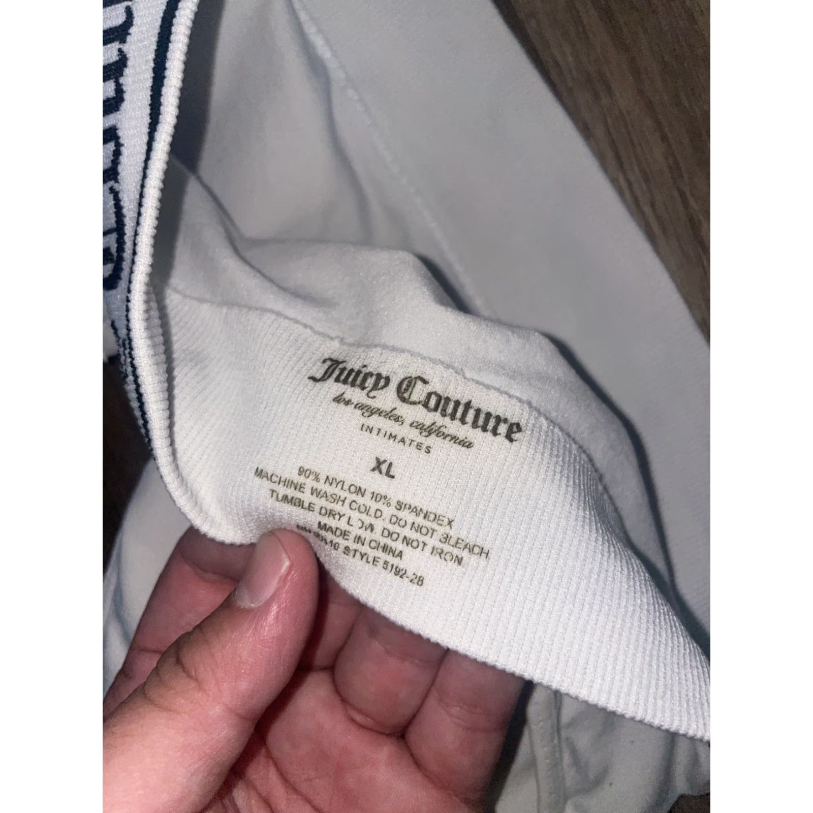 Juicy Couture VINTAGE Juicy Couture Work Out Bra White XL Size ONE SIZE - 2 Thumbnail