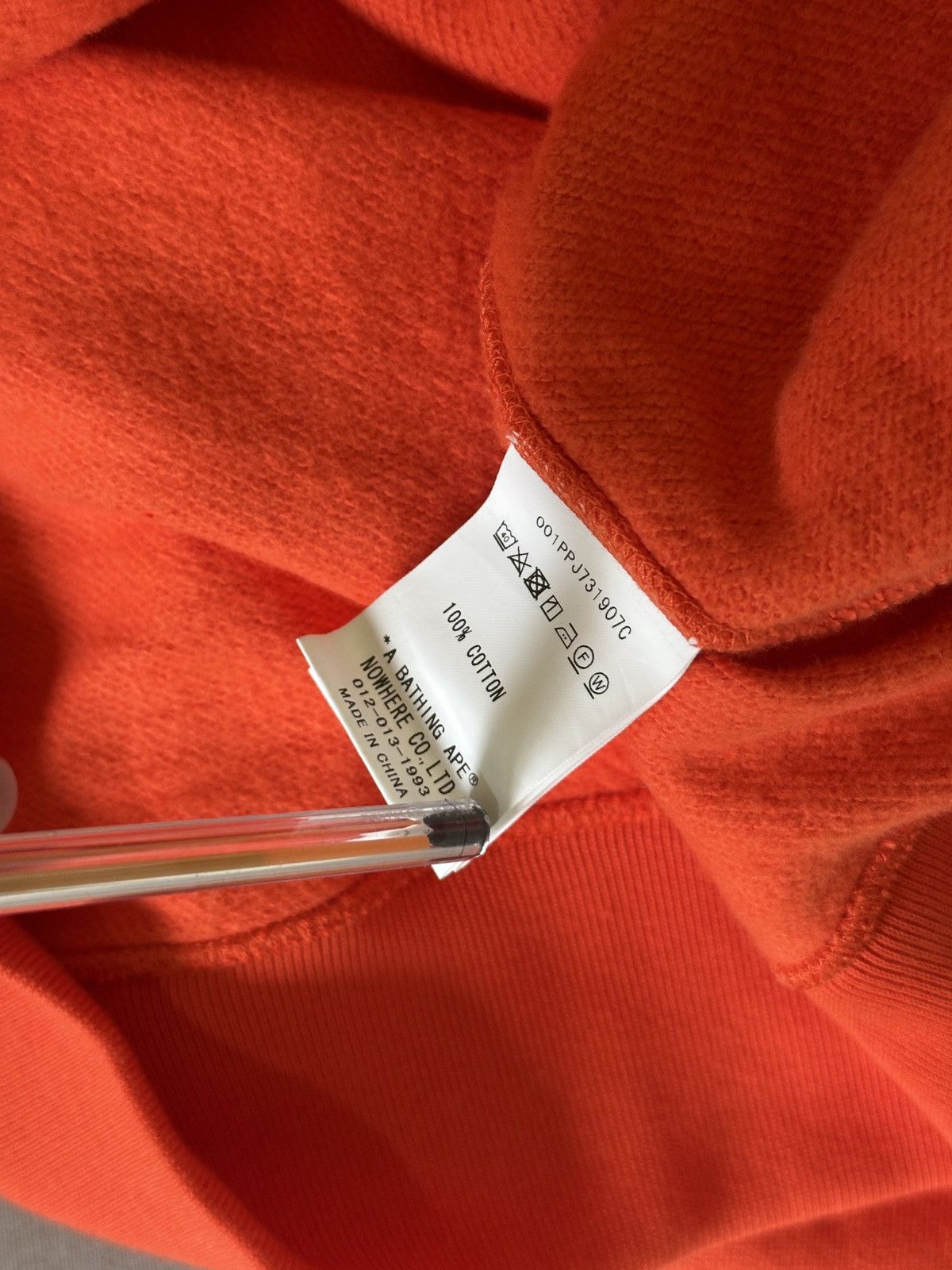 Bape × October's Very Own OVO x BAPE Orange Pullover Hoodie Size US XXL / EU 58 / 5 - 7 Thumbnail