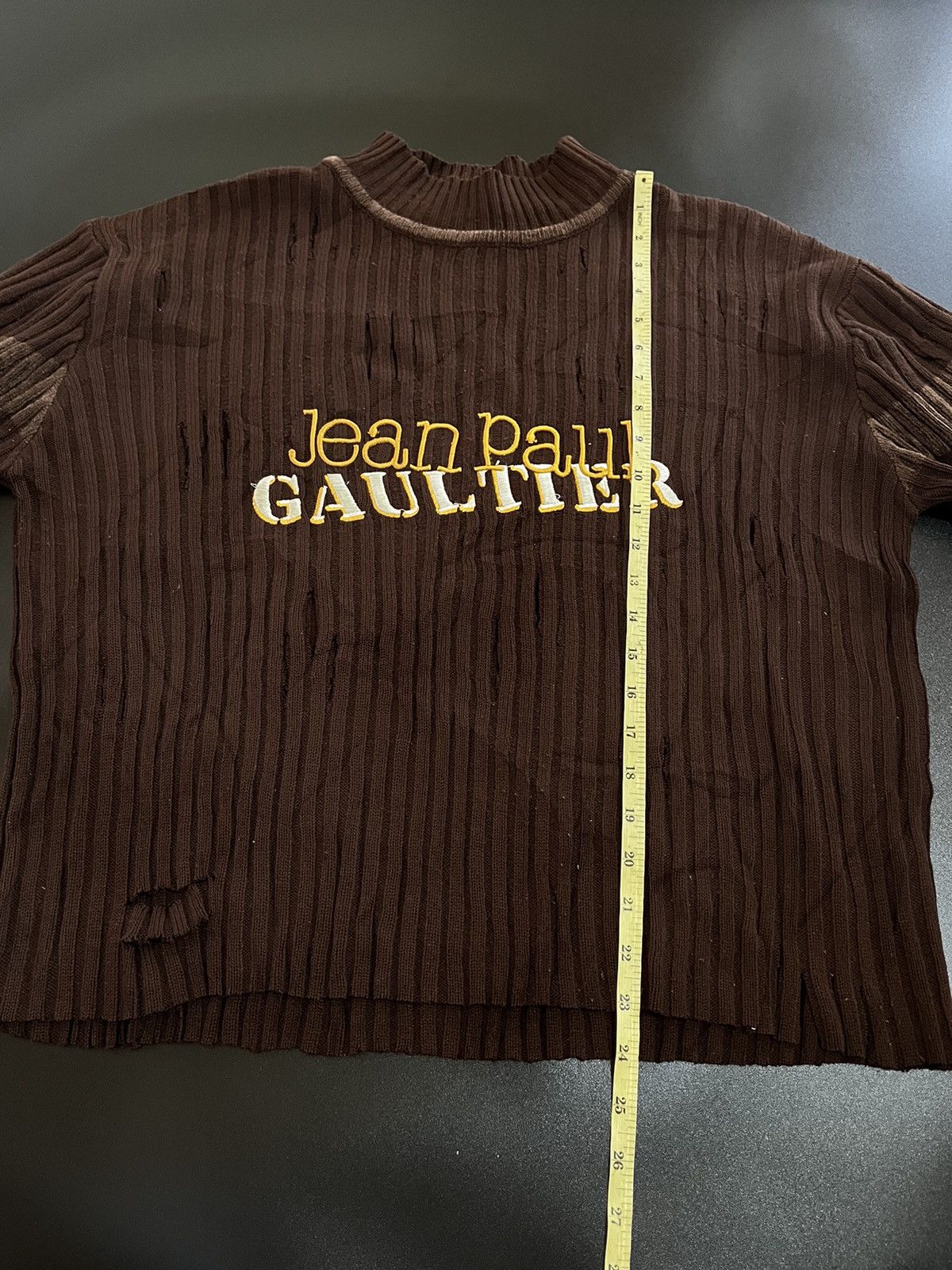 Japanese Brand distressed knitted jpg custom embroidery grunge style Size US M / EU 48-50 / 2 - 8 Thumbnail