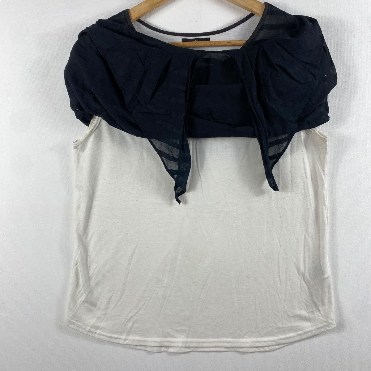 Japanese Brand × Yohji Yamamoto INED By Yohji Yamamoto Double Layer Women Tank Tops Size 11 Size M / US 6-8 / IT 42-44 - 3 Thumbnail