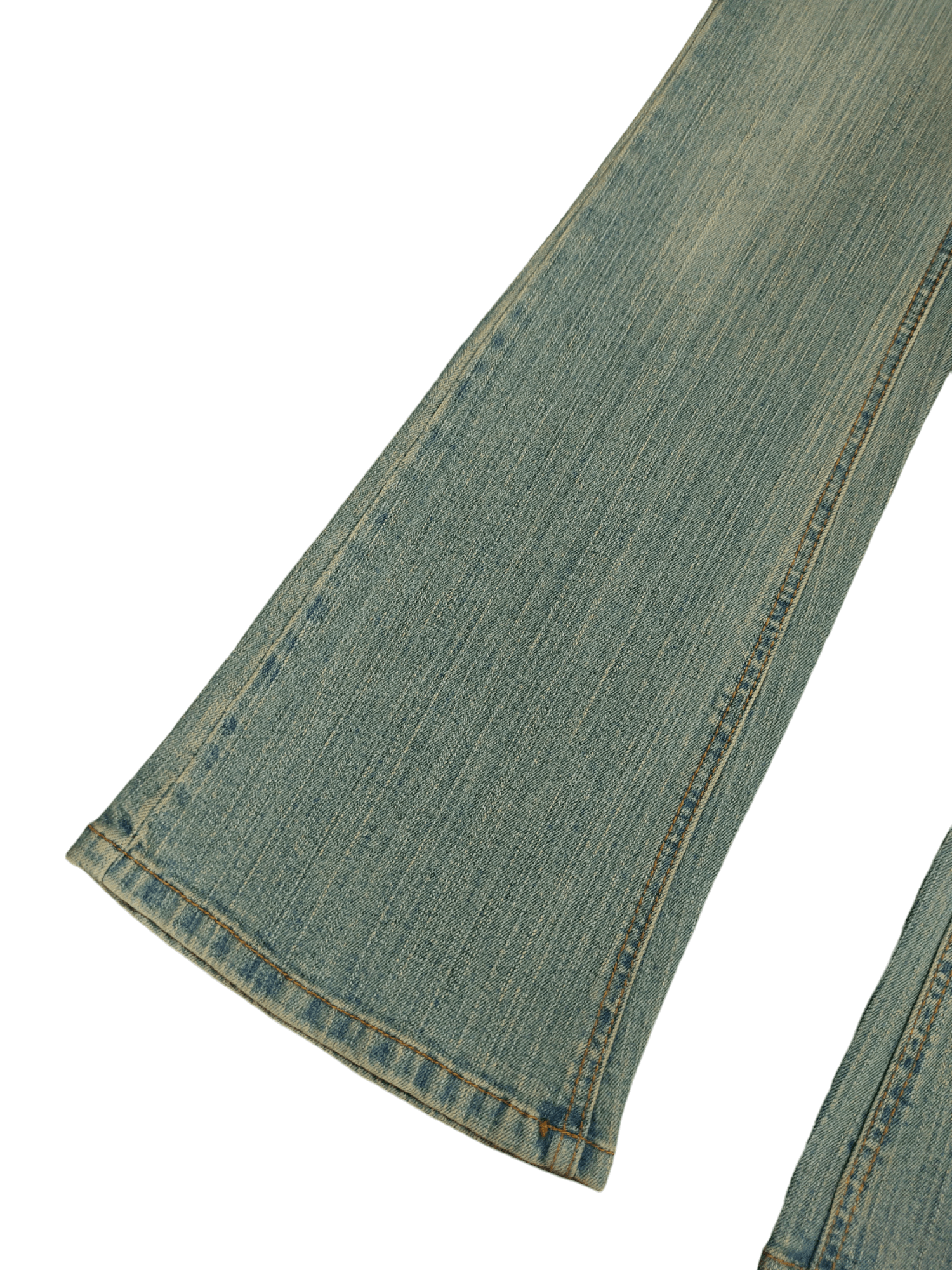 If Six Was Nine Flare Jeans Muuga Distress Faded Boot Cut Y2k Low Rise Size US 30 / EU 46 - 9 Thumbnail