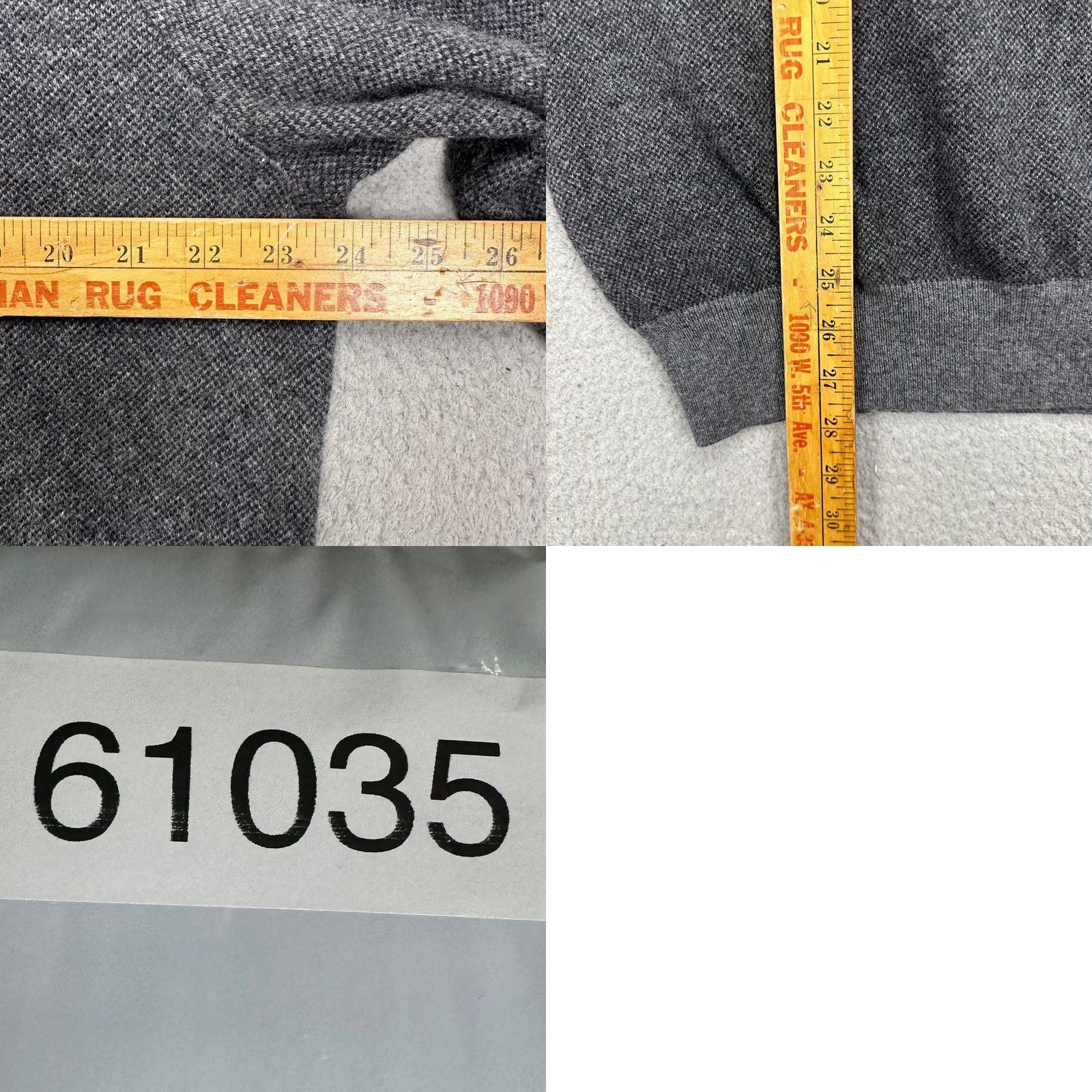 Polo Ralph Lauren Polo Ralph Lauren Sweater Mens XL Grey 100% Merino Wool Quarter Zip Pullover Size US XL / EU 56 / 4 - 8 Thumbnail