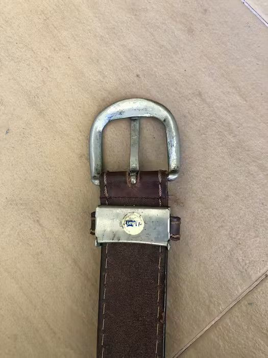 Leather × Levi's Vintage Levi’s Leather Buckle Belt Size ONE SIZE - 9 Thumbnail