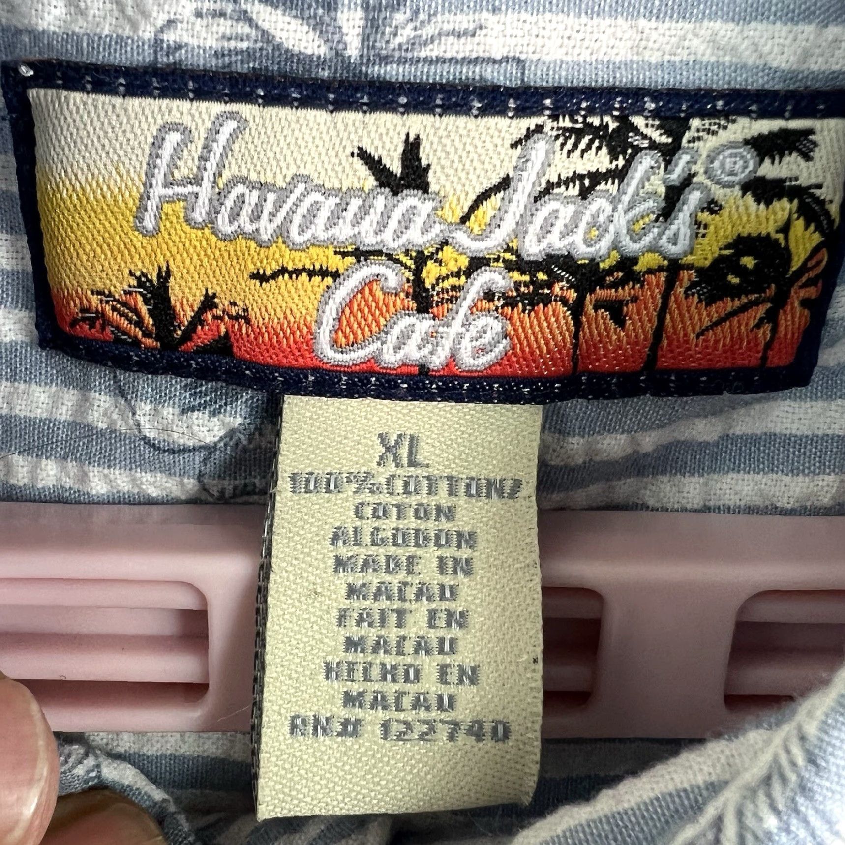 Vintage VINTAGE Havana Jack’s Cafe Floral Stripe Seersucker Button Up Shirt Men’s XL Blue Floral Shirt Mens XL 100% GENUINE USA SELLER Size US XL / EU 56 / 4 - 7 Thumbnail