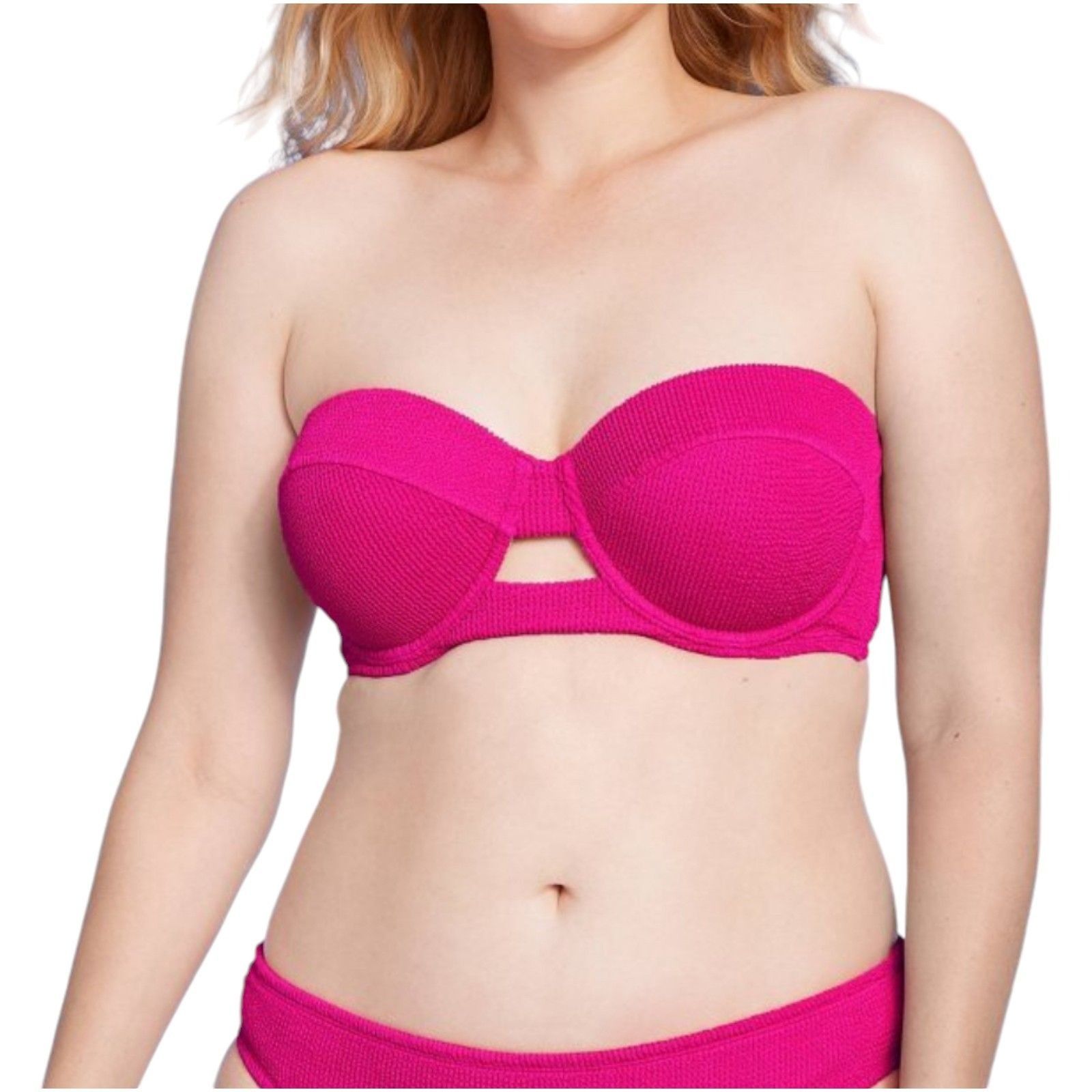 Other Shade & Shore - Women's Pucker Textured Light Lift Bandeau B Size ONE SIZE - 1 Thumbnail