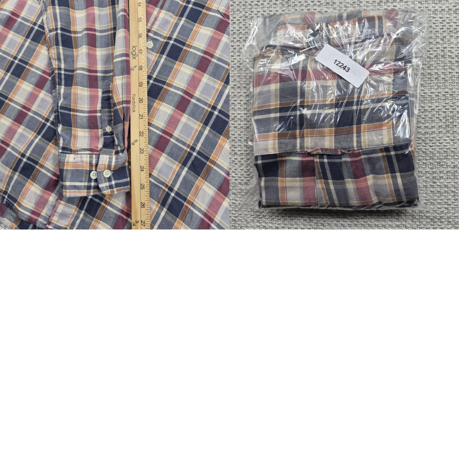 Carbon2Cobalt Carbon2cobalt Button Up Shirt Mens Large Blue Plaid Long Sleeve Casual Size US L / EU 52-54 / 3 - 9 Thumbnail