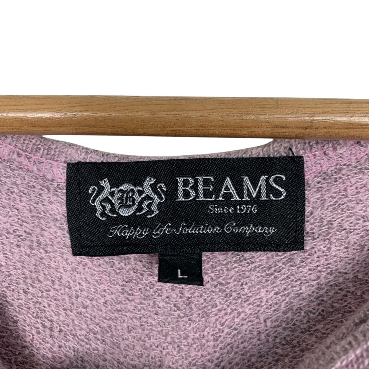 Beams Plus BEAMS Electral College Big Logo Pink Sweater #2426-C108 Size L / US 10 / IT 46 - 11 Thumbnail