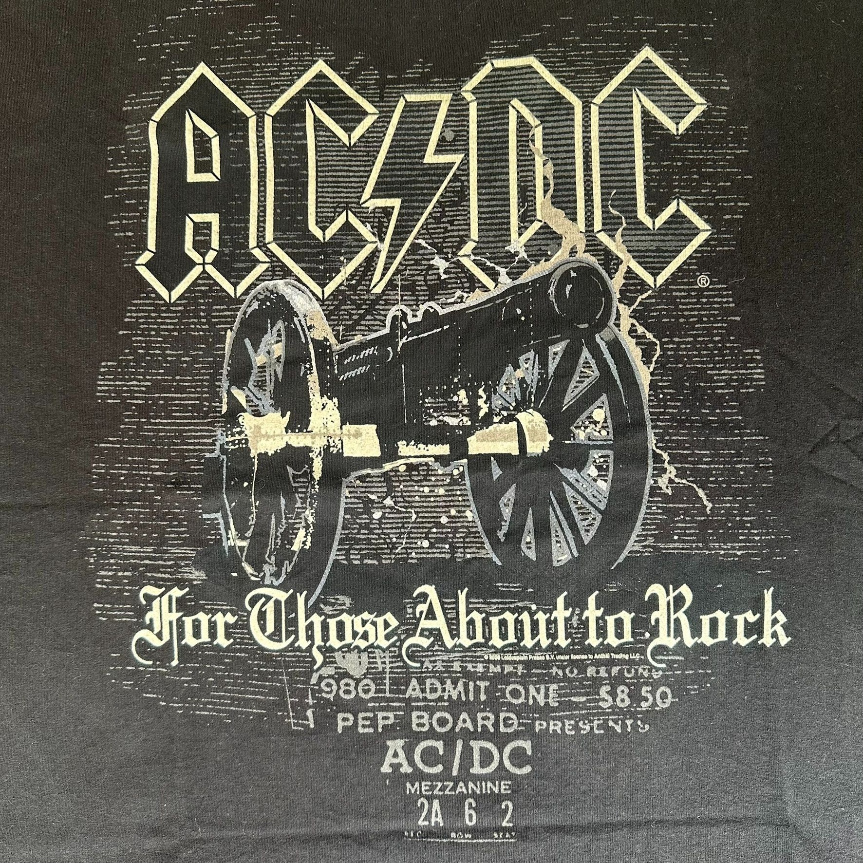 AC/DC Vintage Y2K AC/DC Band T-Shirt For Those About To Rock Tee Size US XL / EU 56 / 4 - 2 Thumbnail