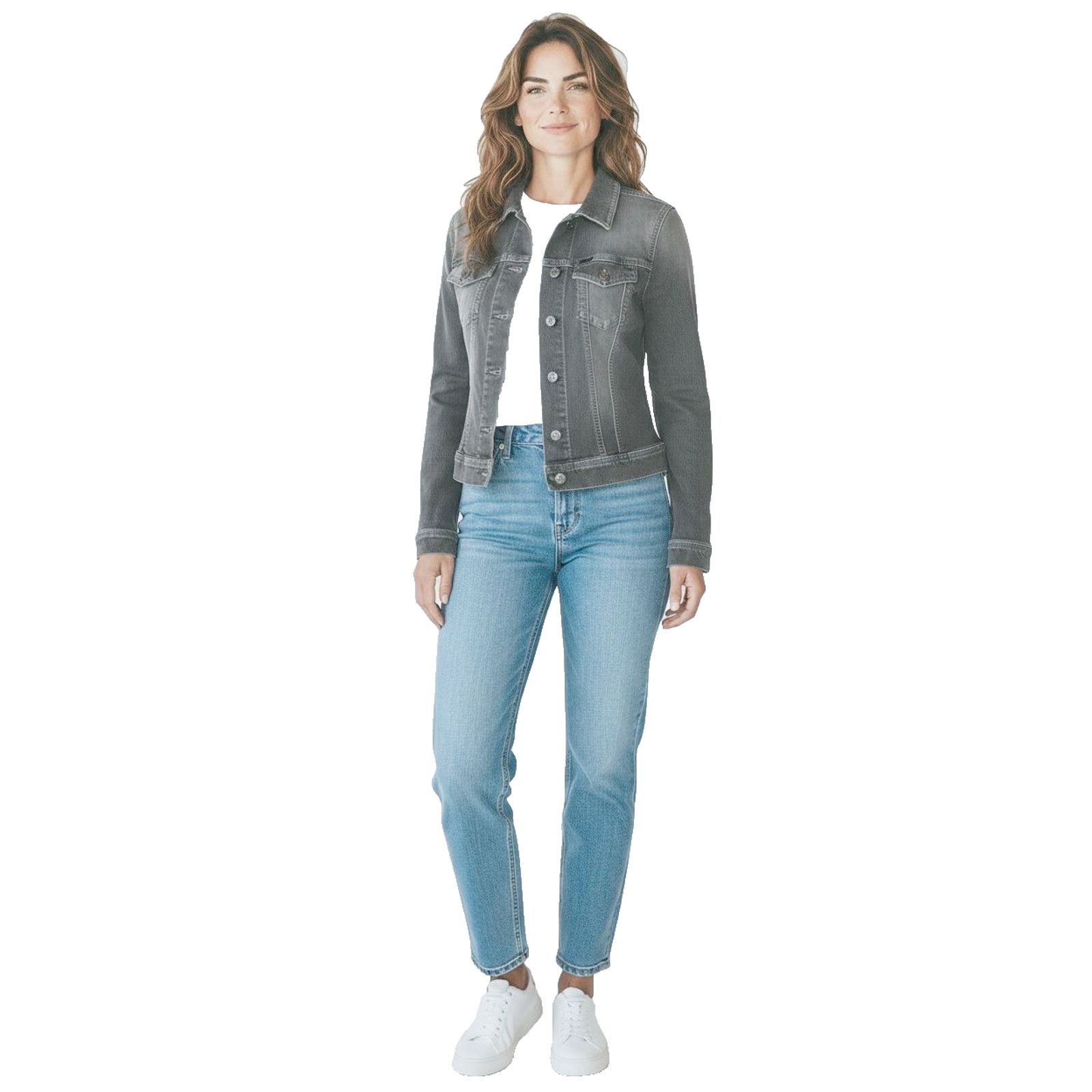 Diesel A7 NEW DIESEL Slim Tailored Gray Denim Jacket Size XS Size XS / US 0-2 / IT 36-38 - 1 Thumbnail