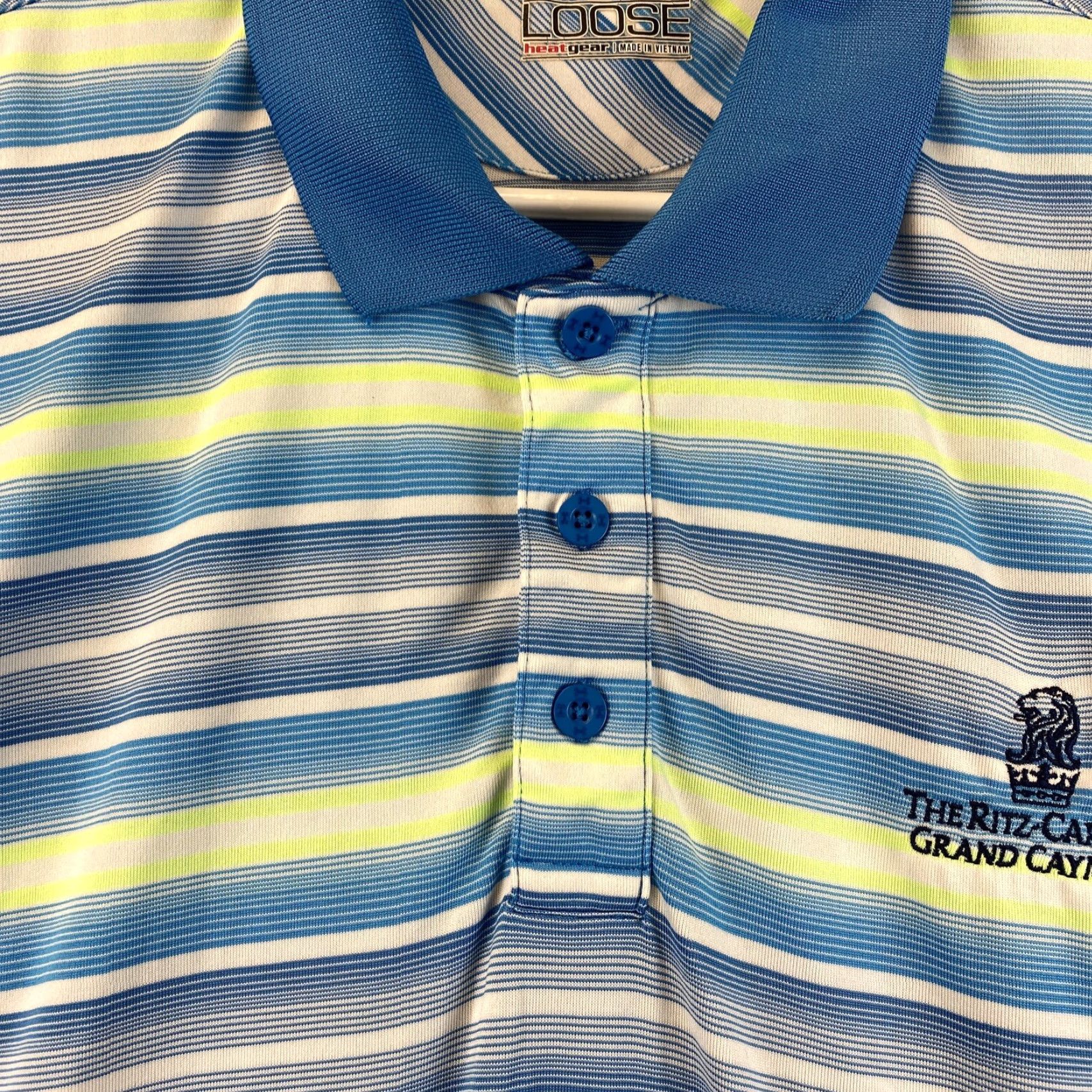 Under Armour Under Armour Golf Short Sleeve Men's Polo Shirt L Large Multicolor Striped Size US L / EU 52-54 / 3 - 5 Thumbnail