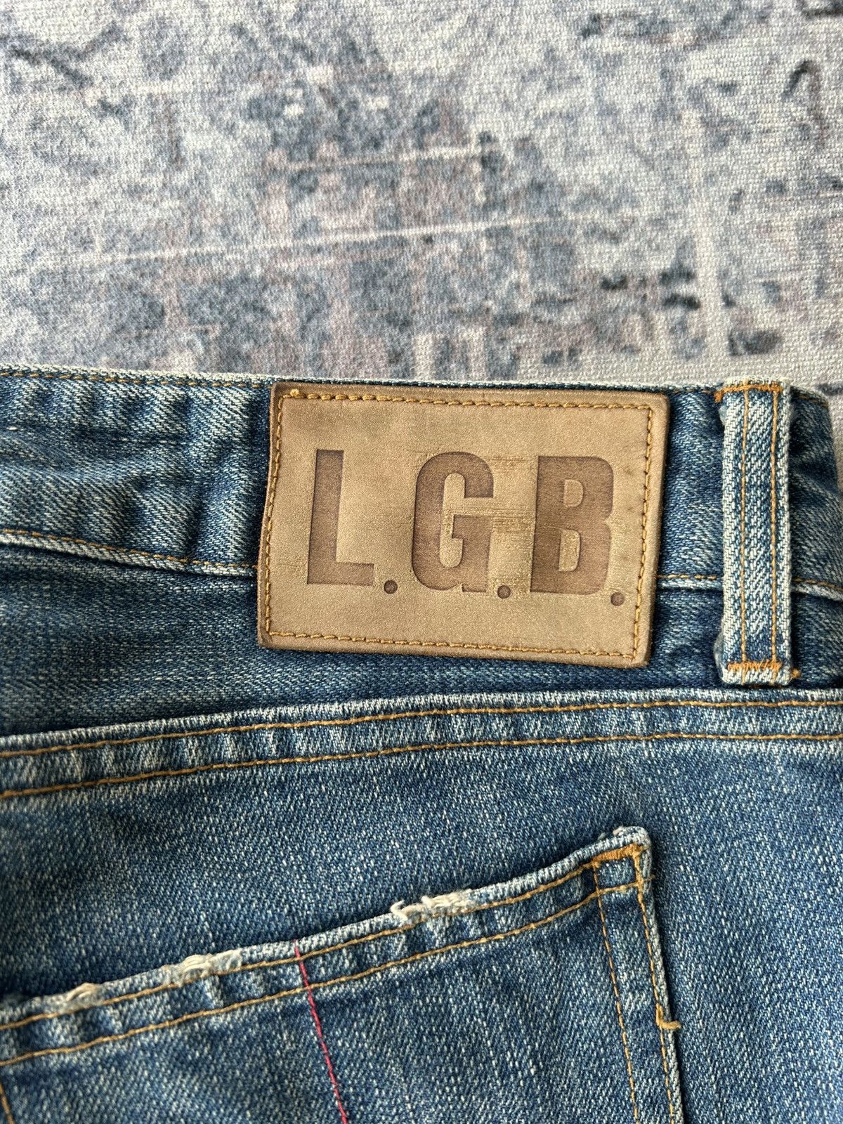 Le Grande Bleu (L.G.B.) LGB Rockstar Zipper Jeans Size US 30 / EU 46 - 20 Thumbnail