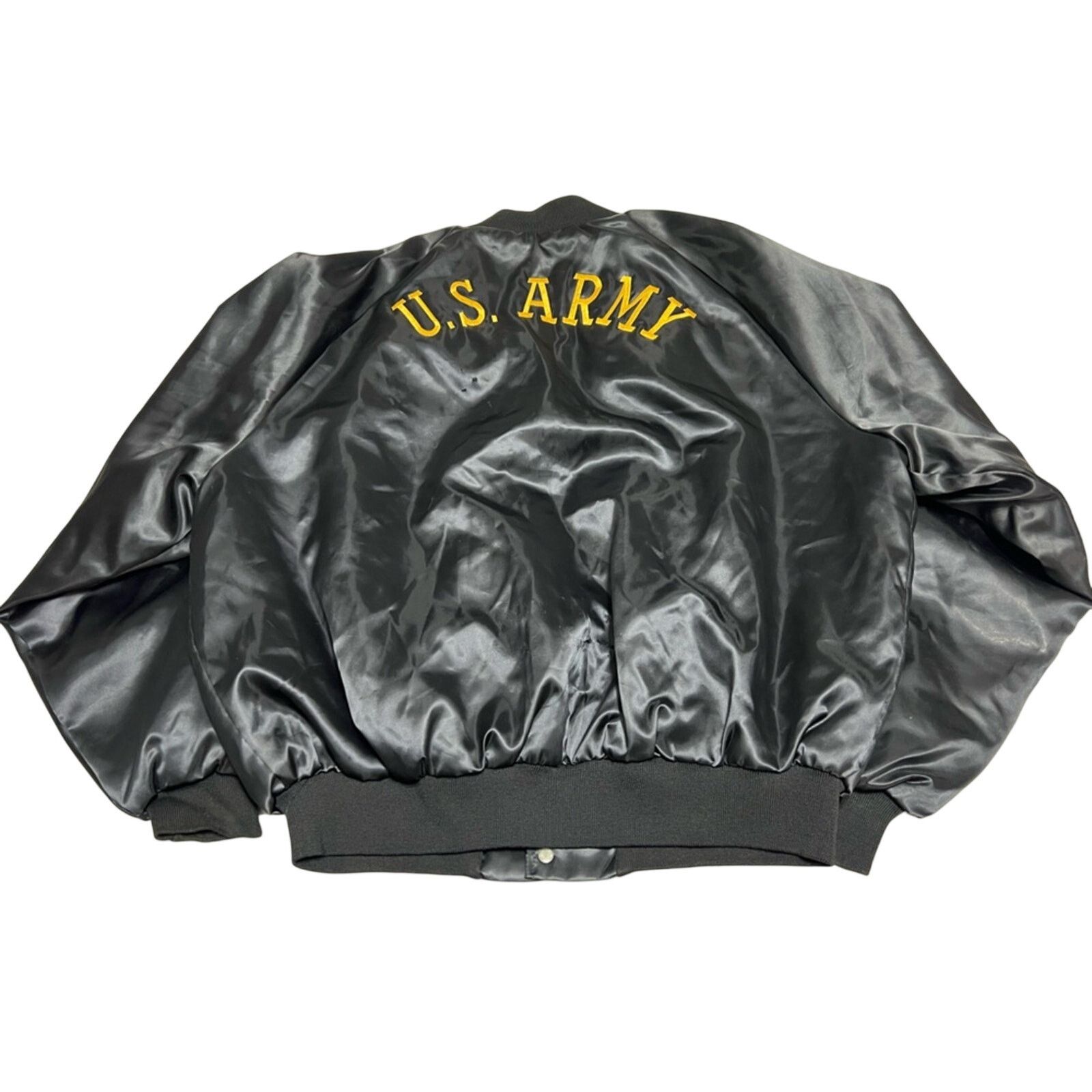 Other VTG King Louie US Army XL Black Satin Bomber Jacket Size US XL / EU 56 / 4 - 1 Thumbnail