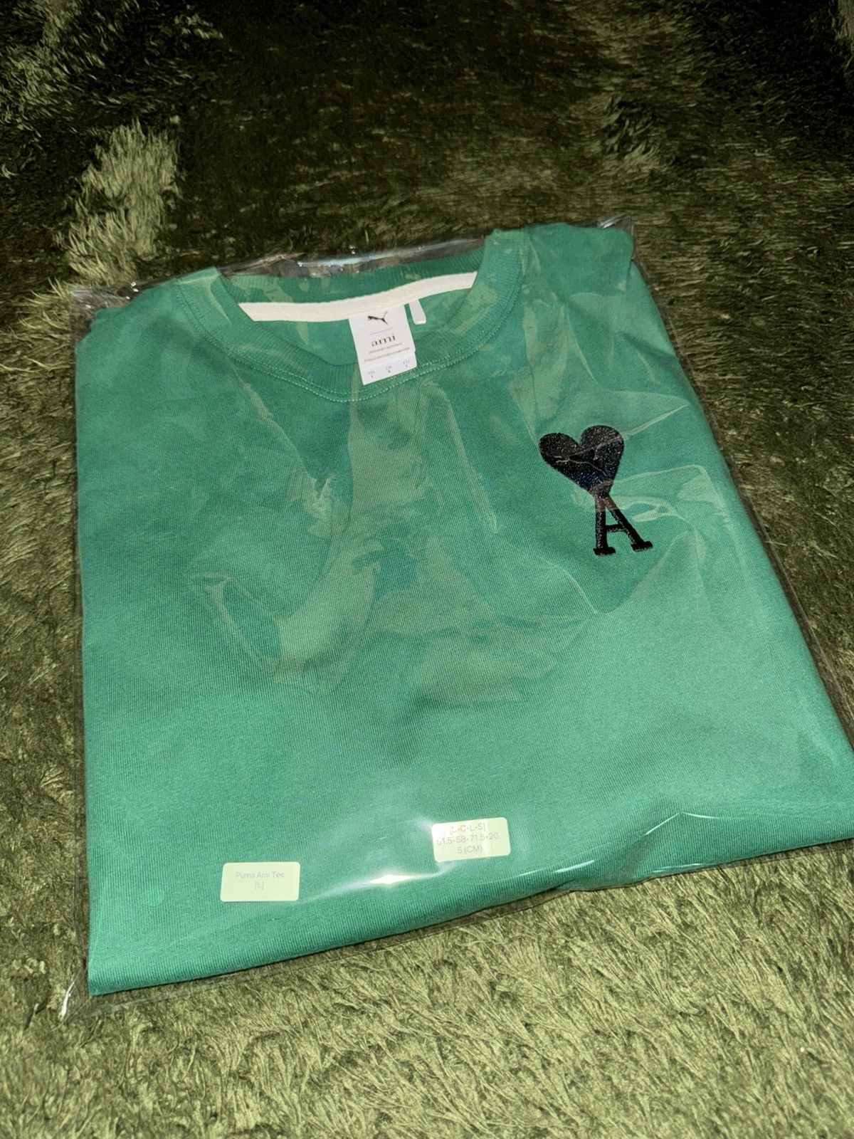 AMI × Puma [L] Puma x AMI Embroidered Logo T-Shirt Verdant Green Size US L / EU 52-54 / 3 - 10 Thumbnail