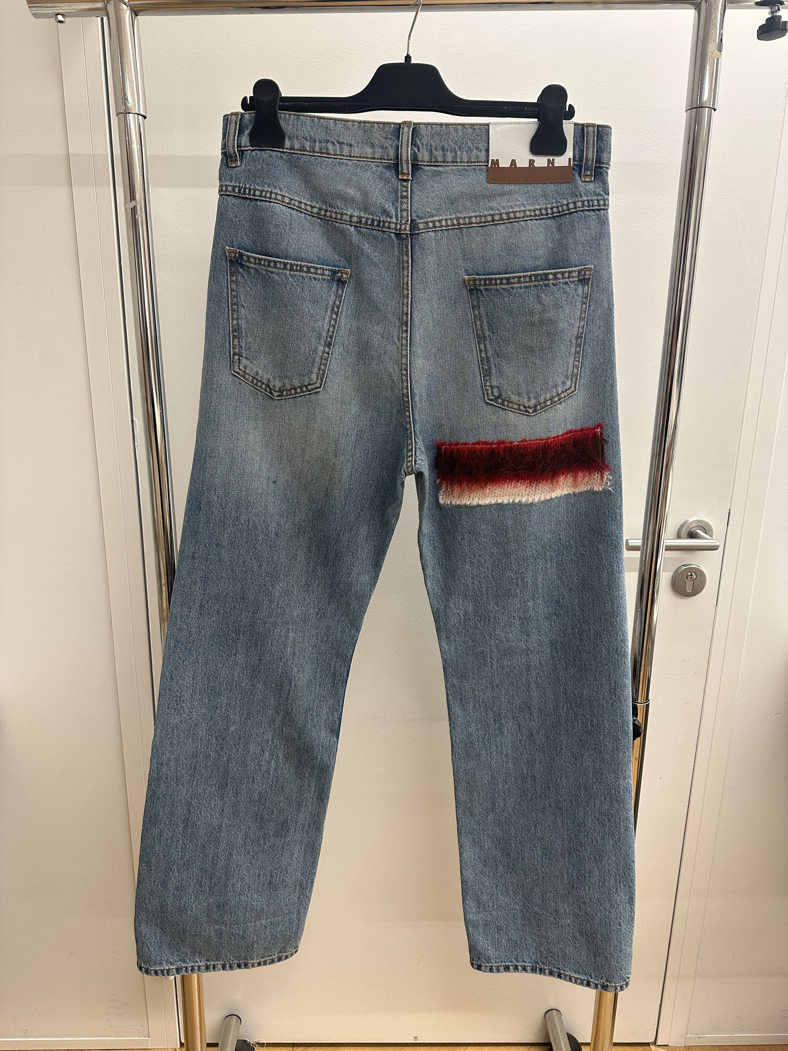 Marni Mohair Patches Jeans Size US 30 / EU 46 - 2 Thumbnail