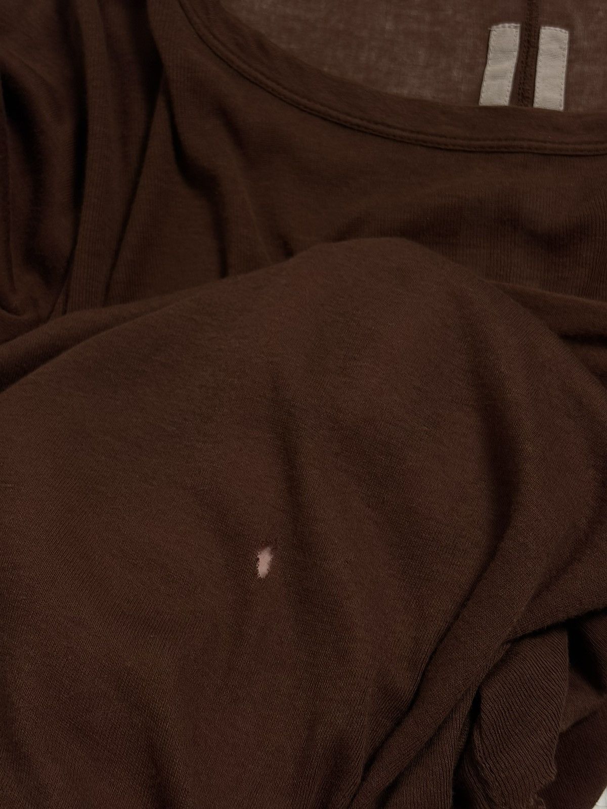 Rick Owens Rick Owens FW22 bourdeaux semi sheer essential longsleeve Size US S / EU 44-46 / 1 - 6 Thumbnail